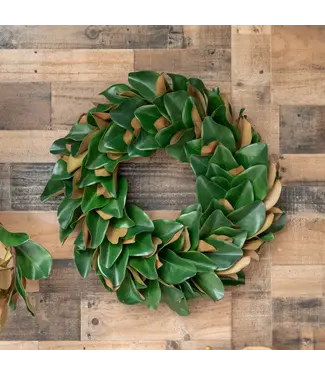 Magnolia Leaf Wreath - 27 Inch