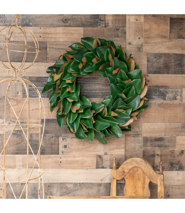 Magnolia Leaf Wreath - 27 Inch