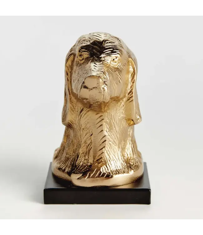 DISTINGUISHED DOG BUST SCULPTURE