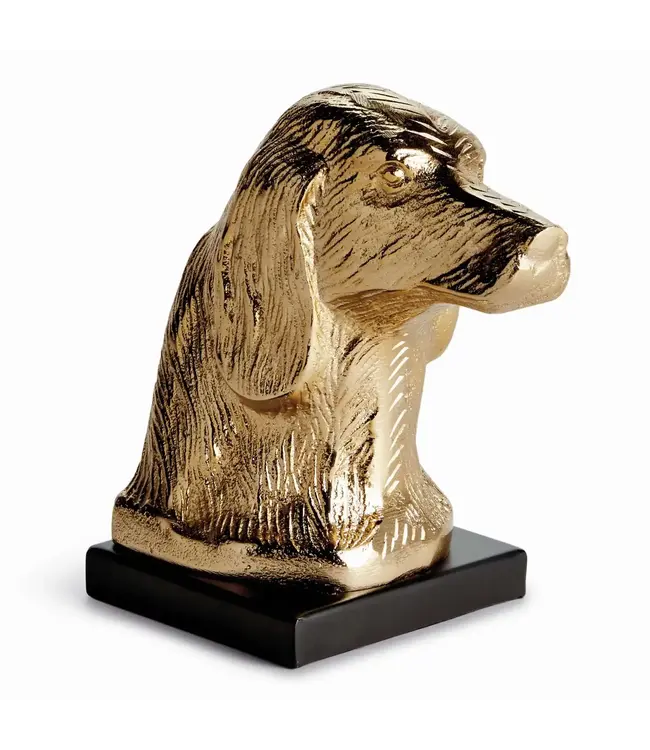 DISTINGUISHED DOG BUST SCULPTURE