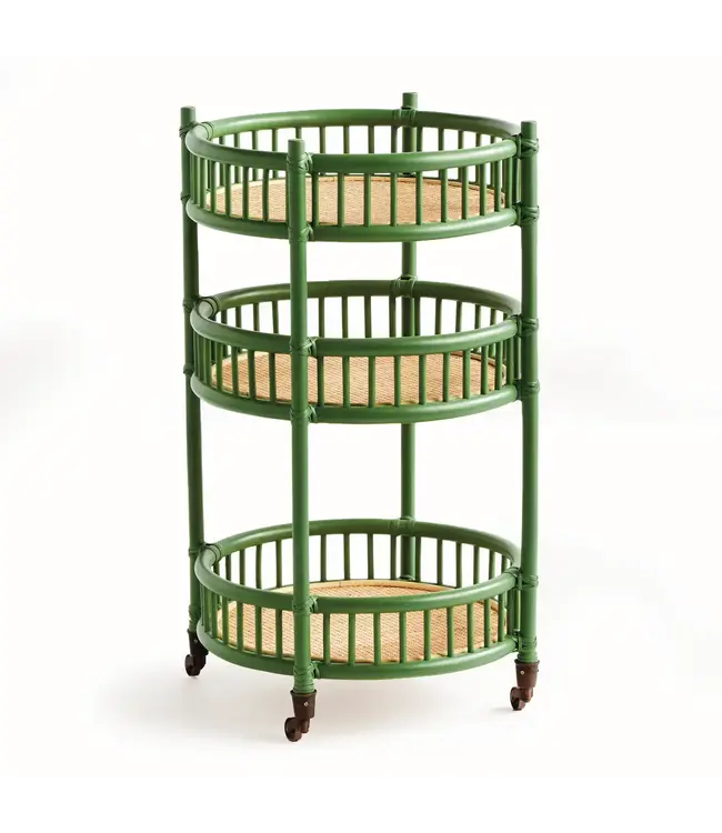 Rowelyn Bar Cart, Green