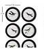 Hummingbird Round Petite Prints, Set of 6