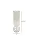 Bulb Vase Clear 11"