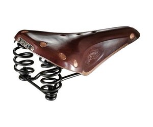 Brooks Flyer Saddle Steel Brown SD Wheel Works