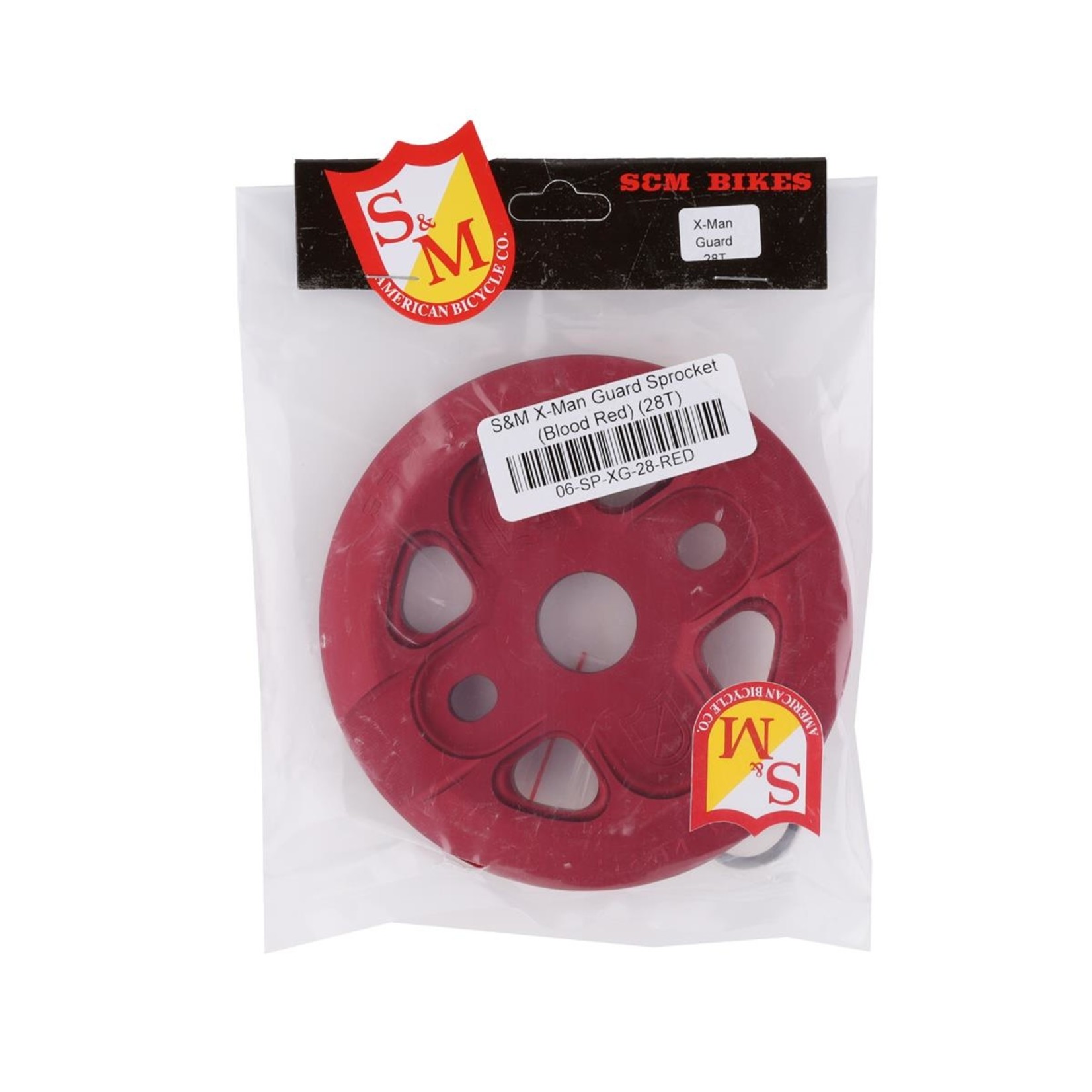S&M S&M - X-Man Guarded Sprocket - 25t/Blood Red
