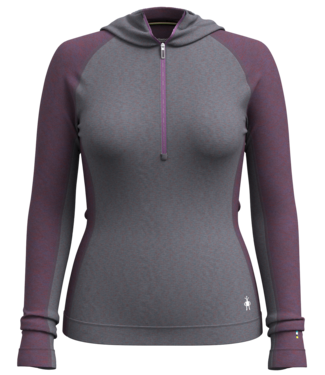 SMARTWOOL W MERINO 1/2 ZIP HOODIE