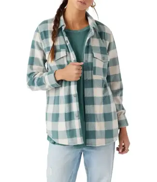 O'NEILL W ZUMA PLAID FLEECE BUTTON UP