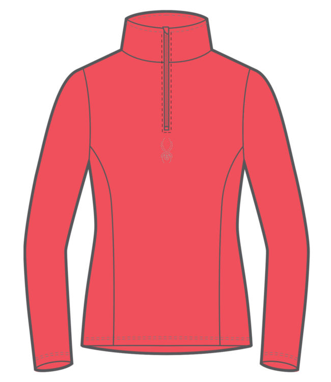 SPYDER W SHIMMER BUG 1/2 ZIP