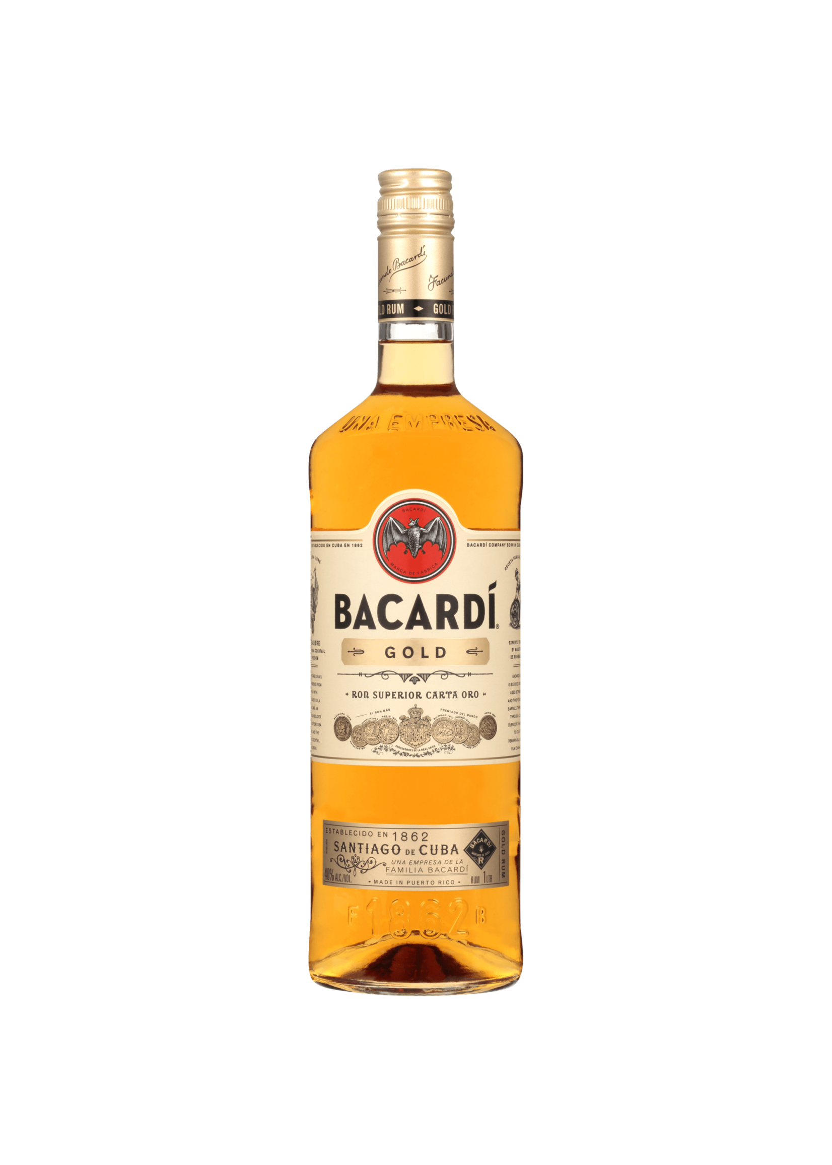 Bacardi Bacardi Gold Rum 80Proof 1 Ltr