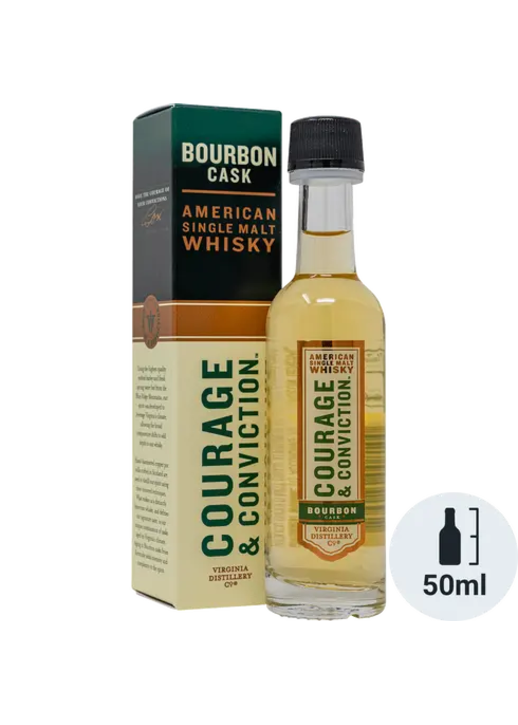 Courage & Conviction Bourbon Single Malt 92Proof 50ml