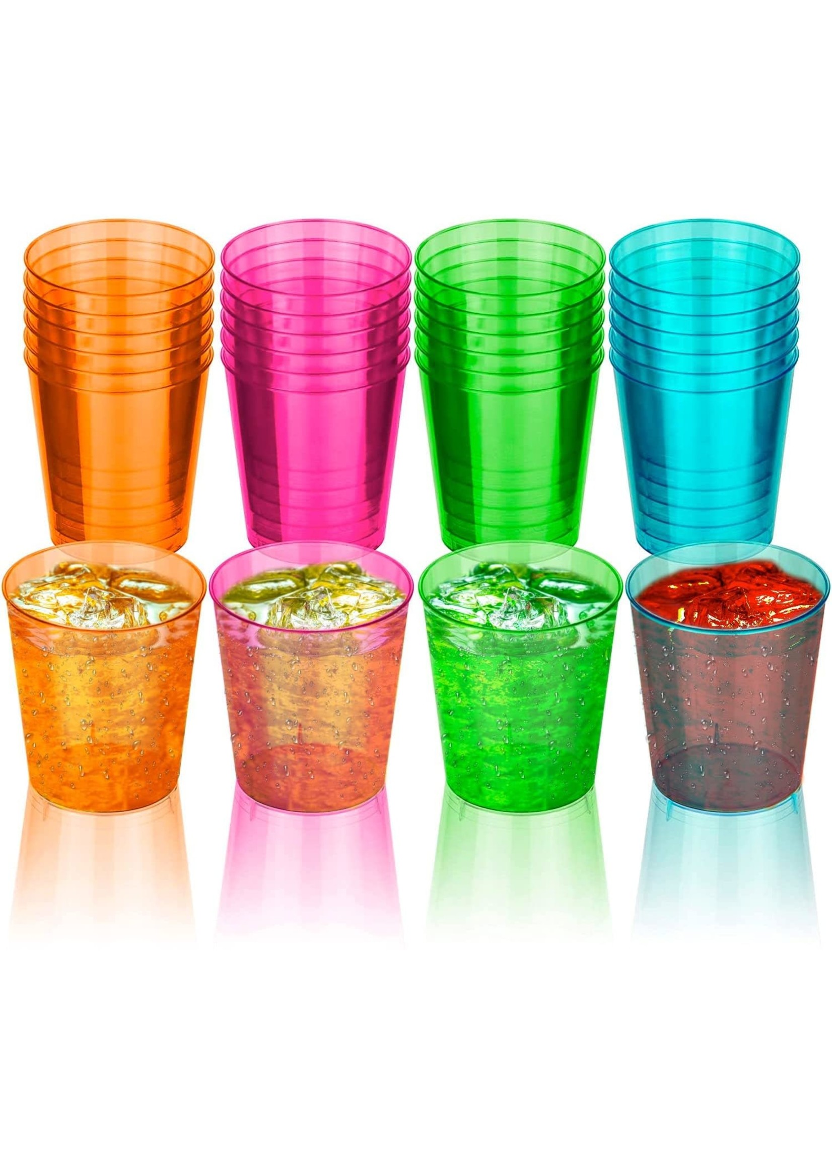 MINI PARTY CUPS ASSORTED COLOR 20CT