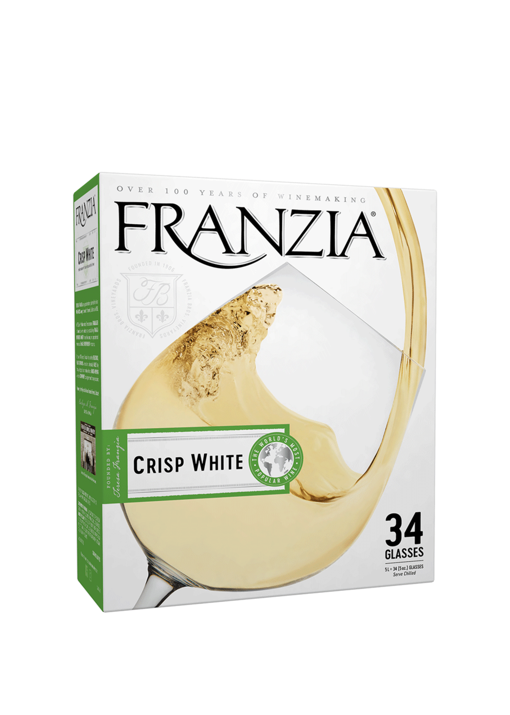Franzia Crisp White Box Wine 5 Ltr