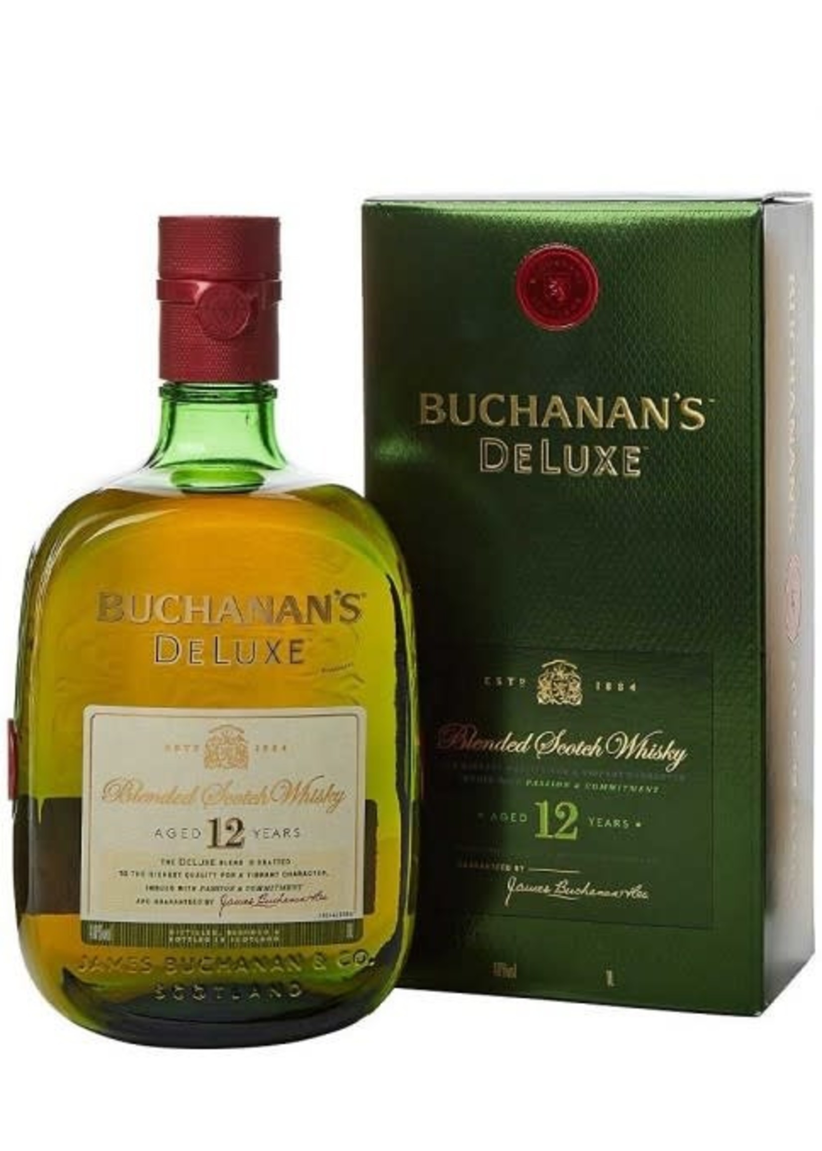 Buchanans 12Year Blended Scotch Deluxe 80Proof 1 Ltr