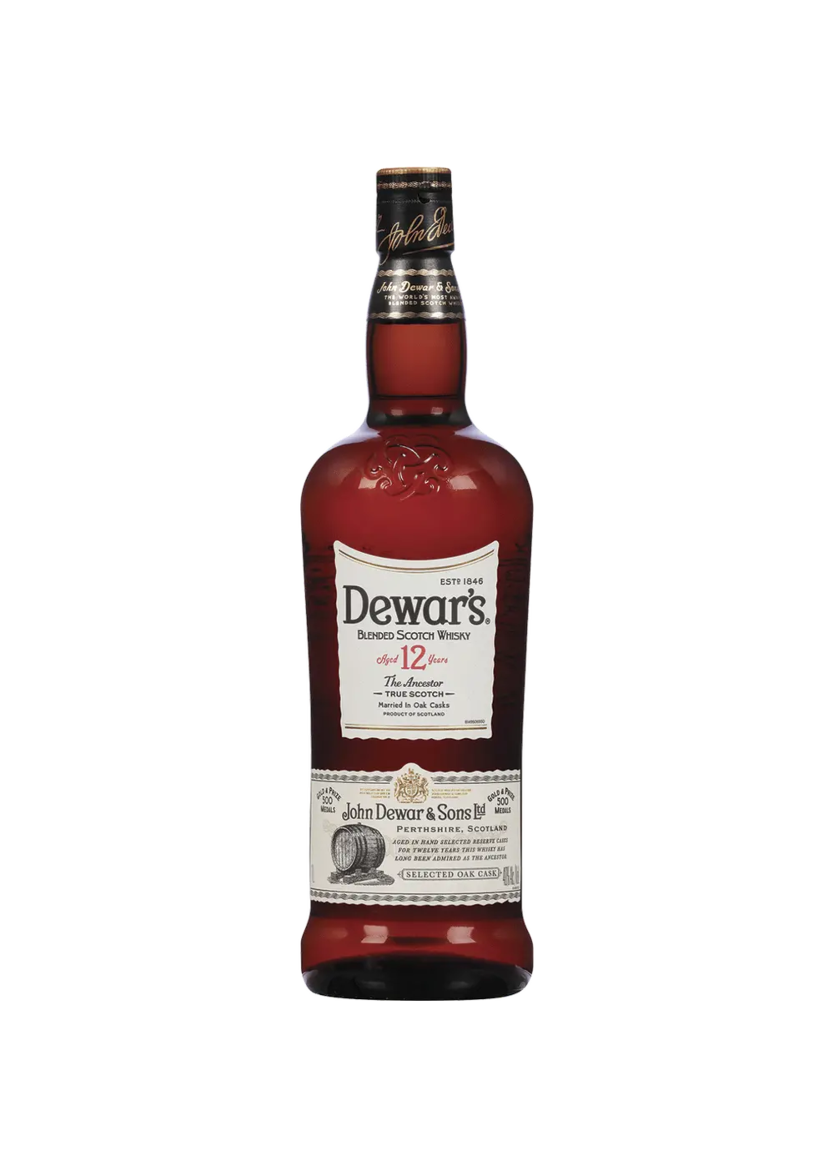 Dewars 12Year Double Aged 80Proof 1 Ltr