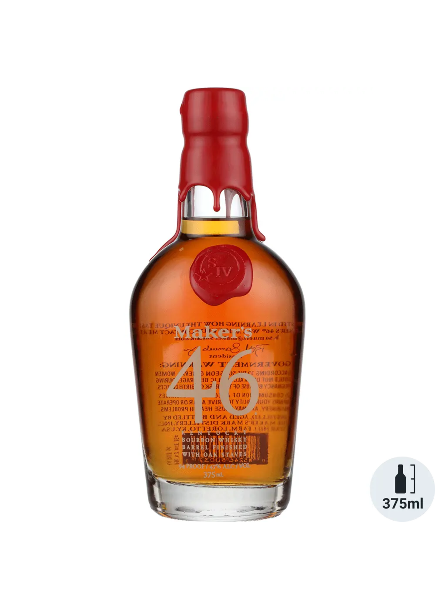 Makers Mark Bourbon Maker's 46 Straight Bourbon 94Proof 375ml
