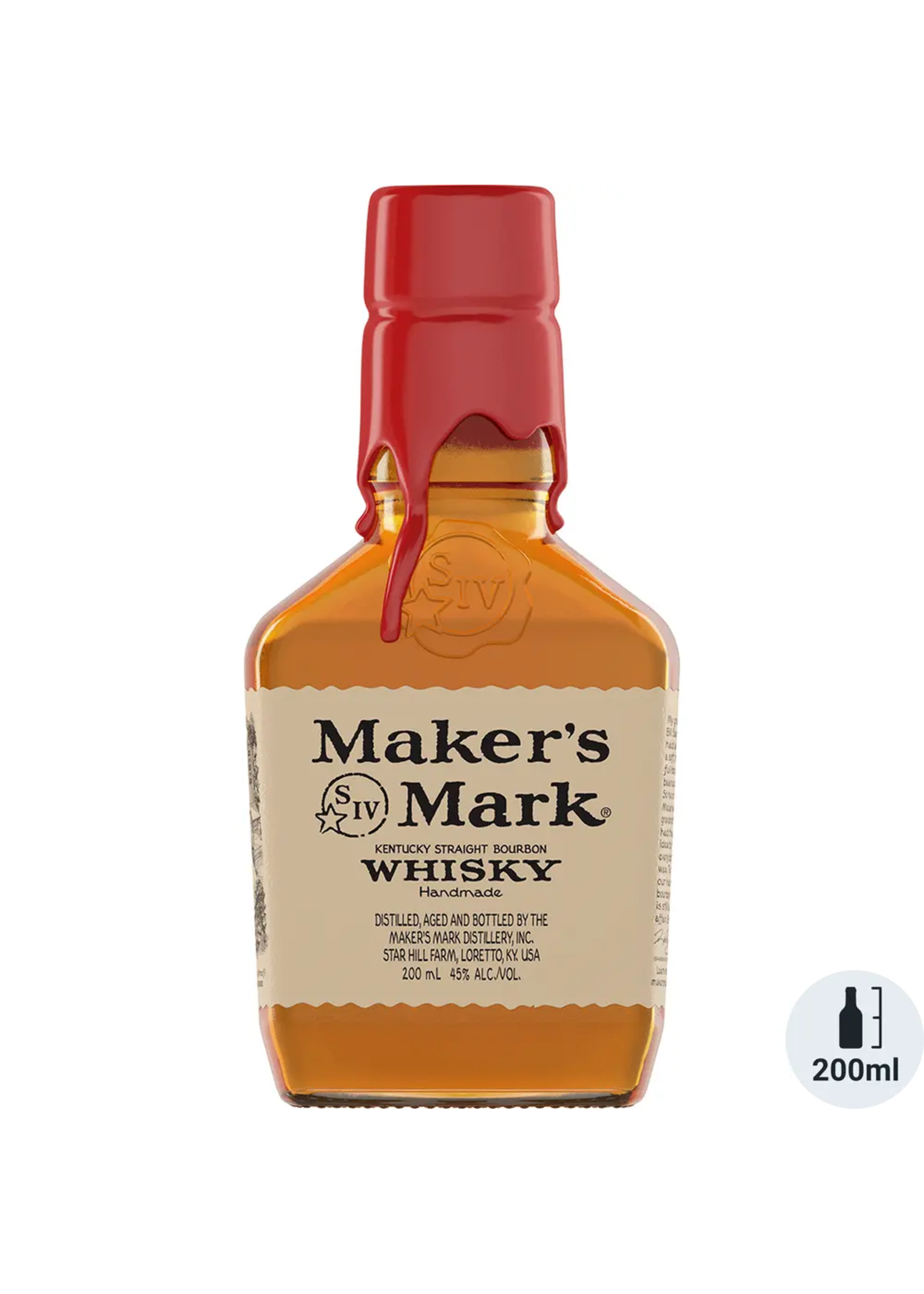 Makers Mark Bourbon Maker's Mark Straight Bourbon 90Proof 200ml