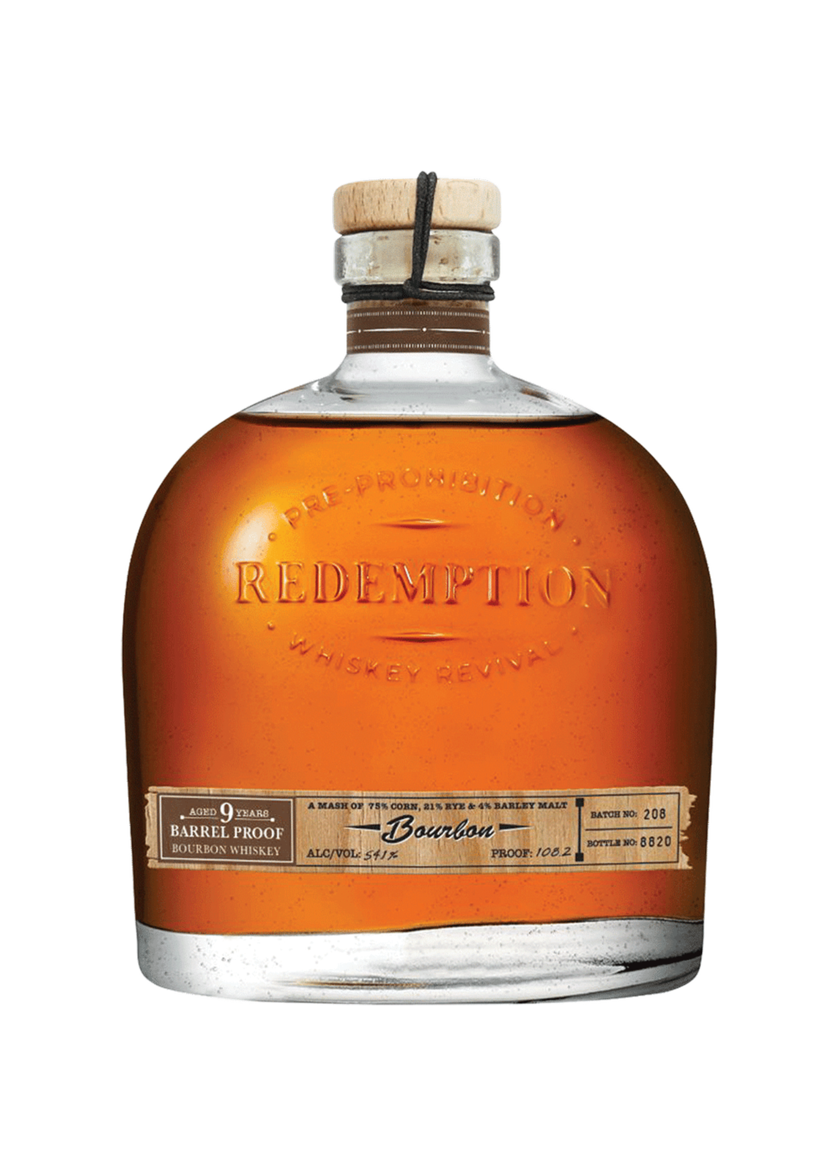 Redemption Barrel Proof 9Year 105.70Proof 750ml