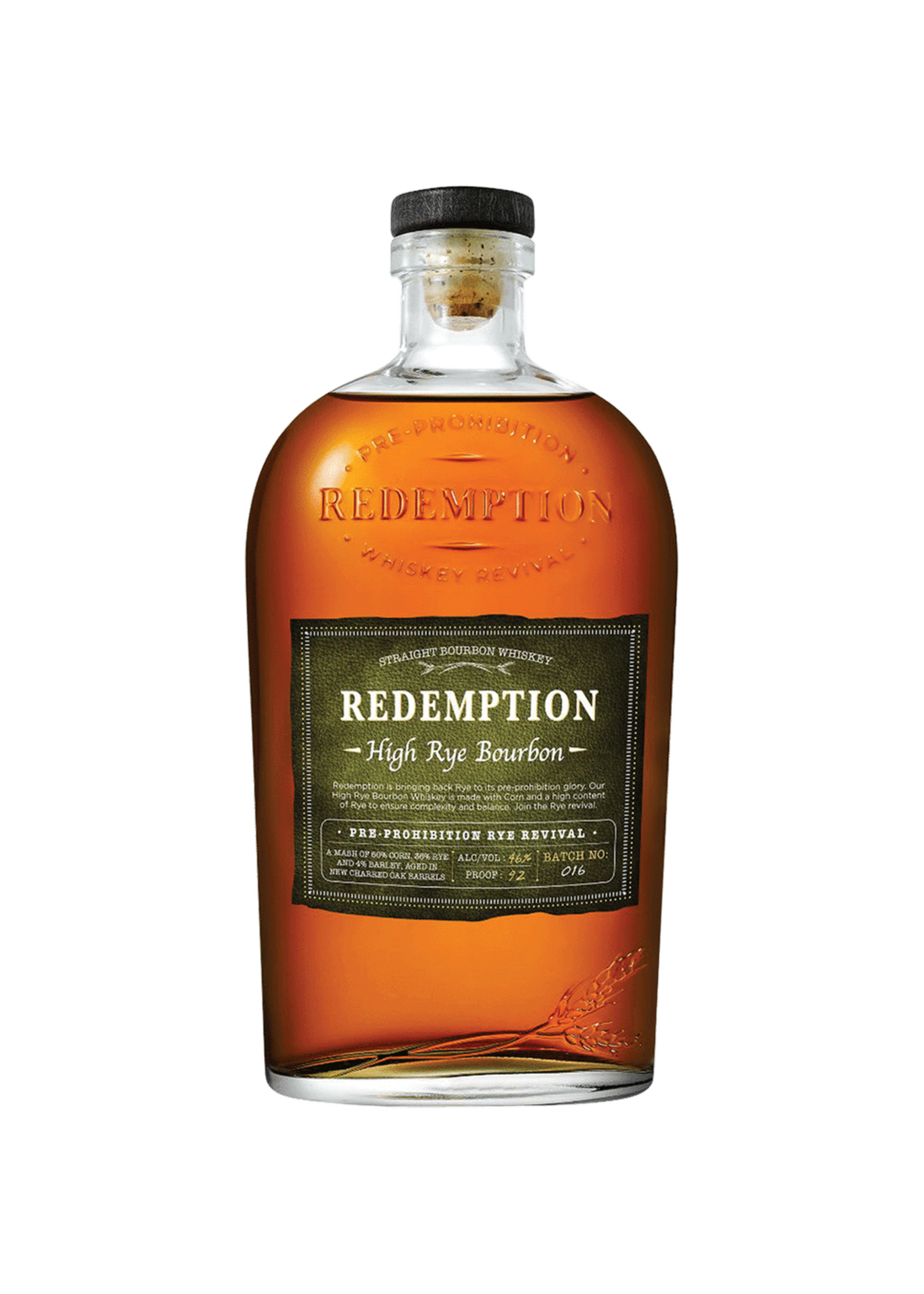 Redemption High Rye Bourbon 92Proof 750ml