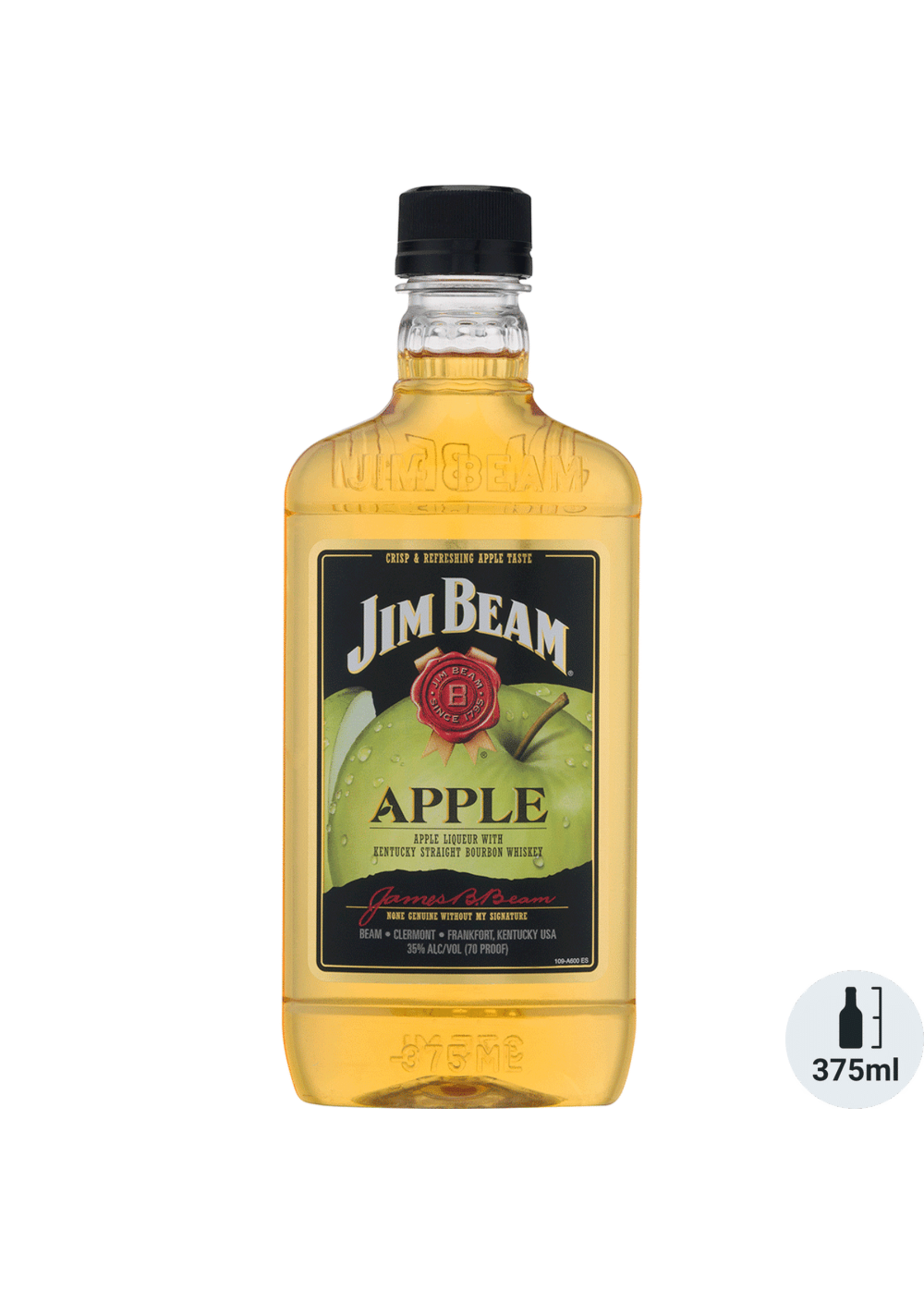 Jim Beam Jim Beam Apple Flavored Whiskey 65Proof Pet 375ml