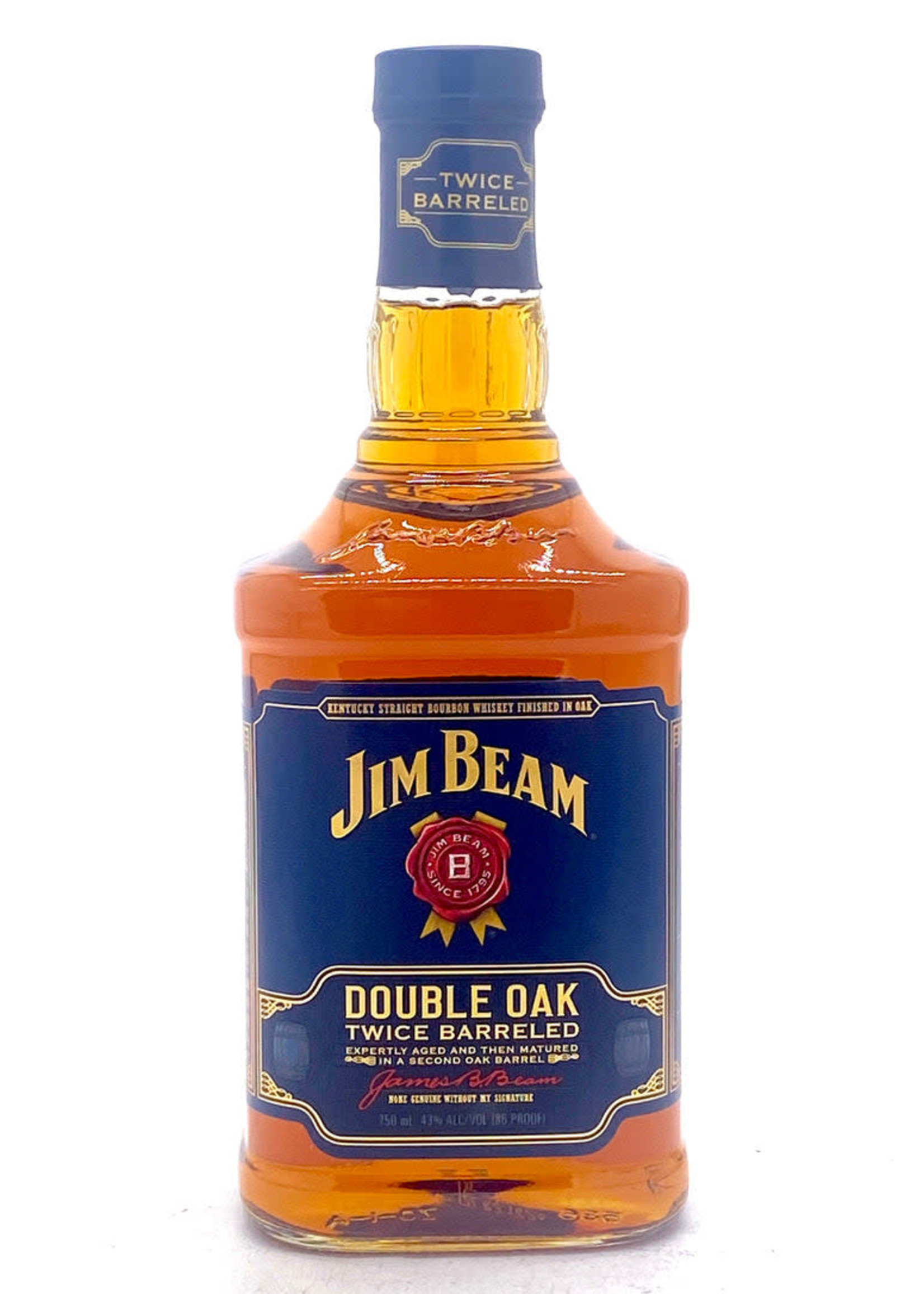 Jim Beam Straight Bourbon Double Oak Twice Barreled 86Proof 750ml