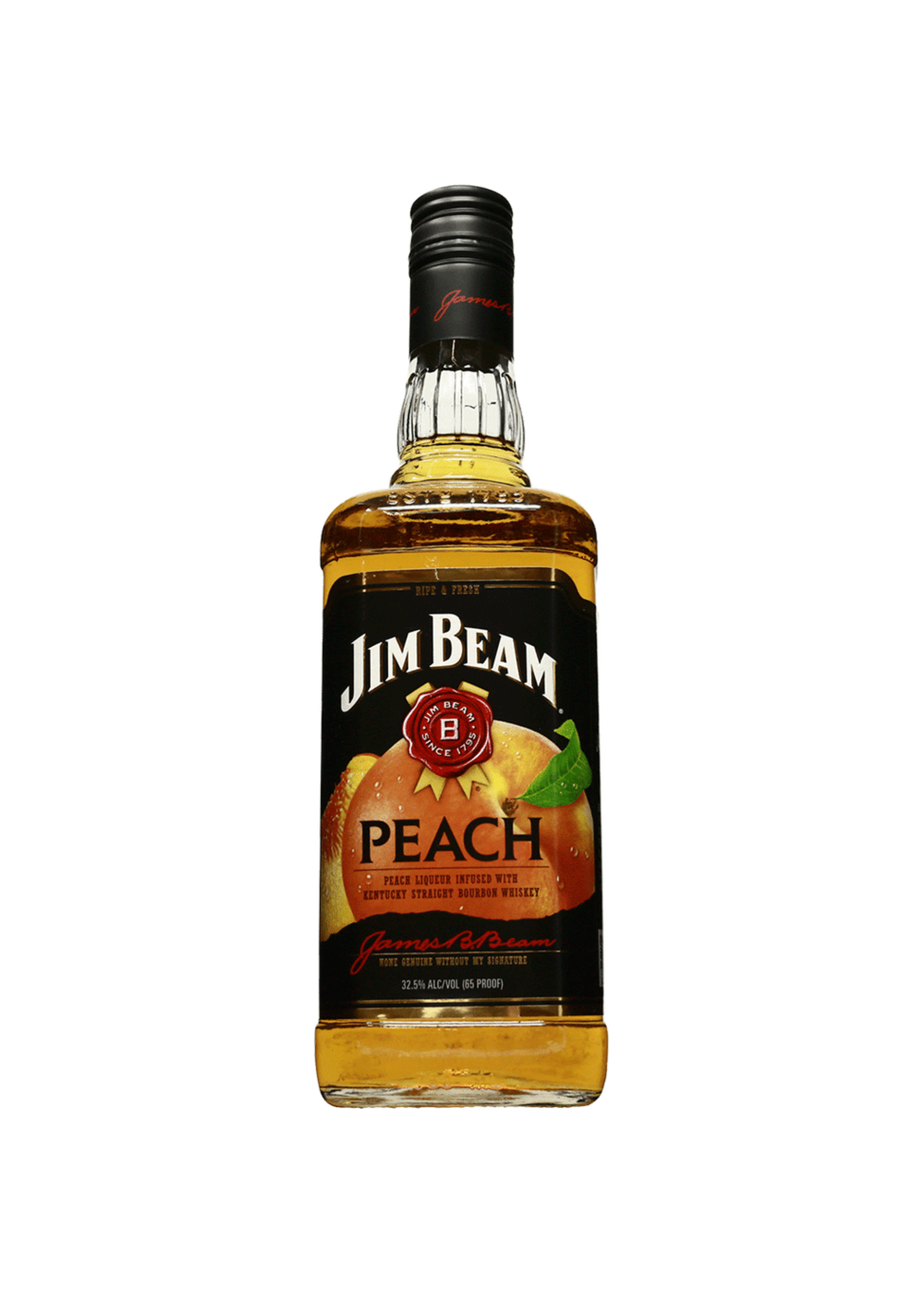 Jim Beam Peach Infused Straight Bourbon 65Proof 750ml