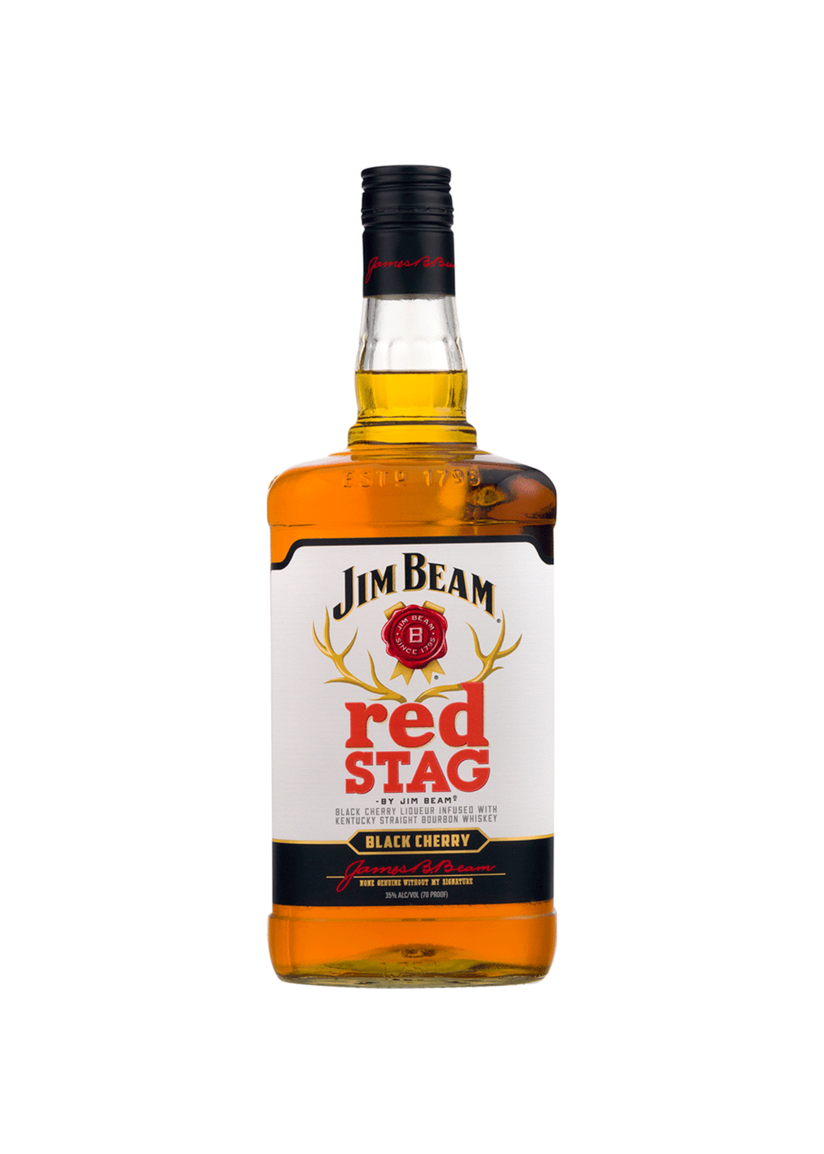 Jim Beam Jim Beam Red Stag Black Cherry Infused Straight Bourbon 65Proof 1.75 Ltr