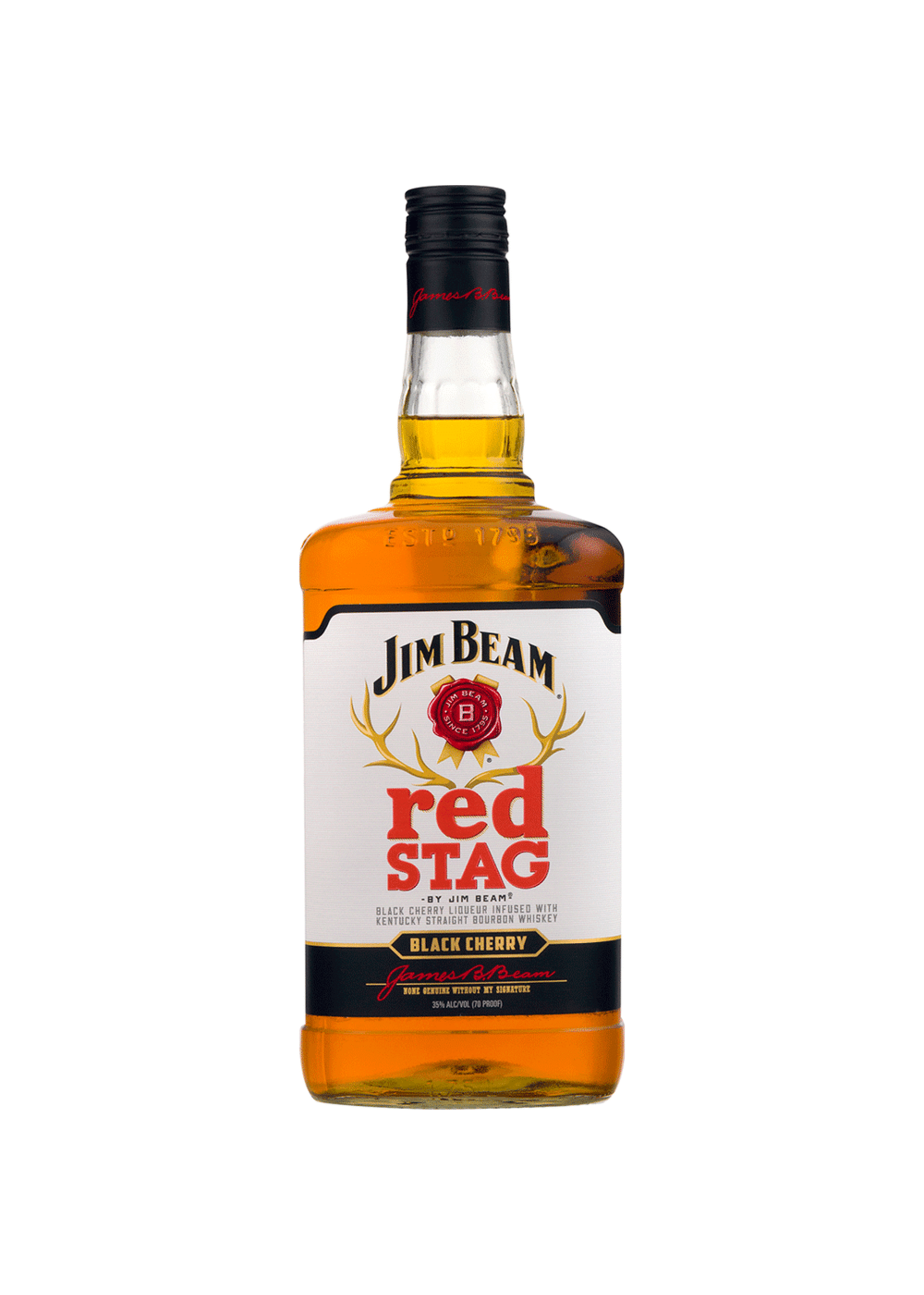 Jim Beam Red Stag Black Cherry Infused Straight Bourbon 65Proof 1.75 Ltr