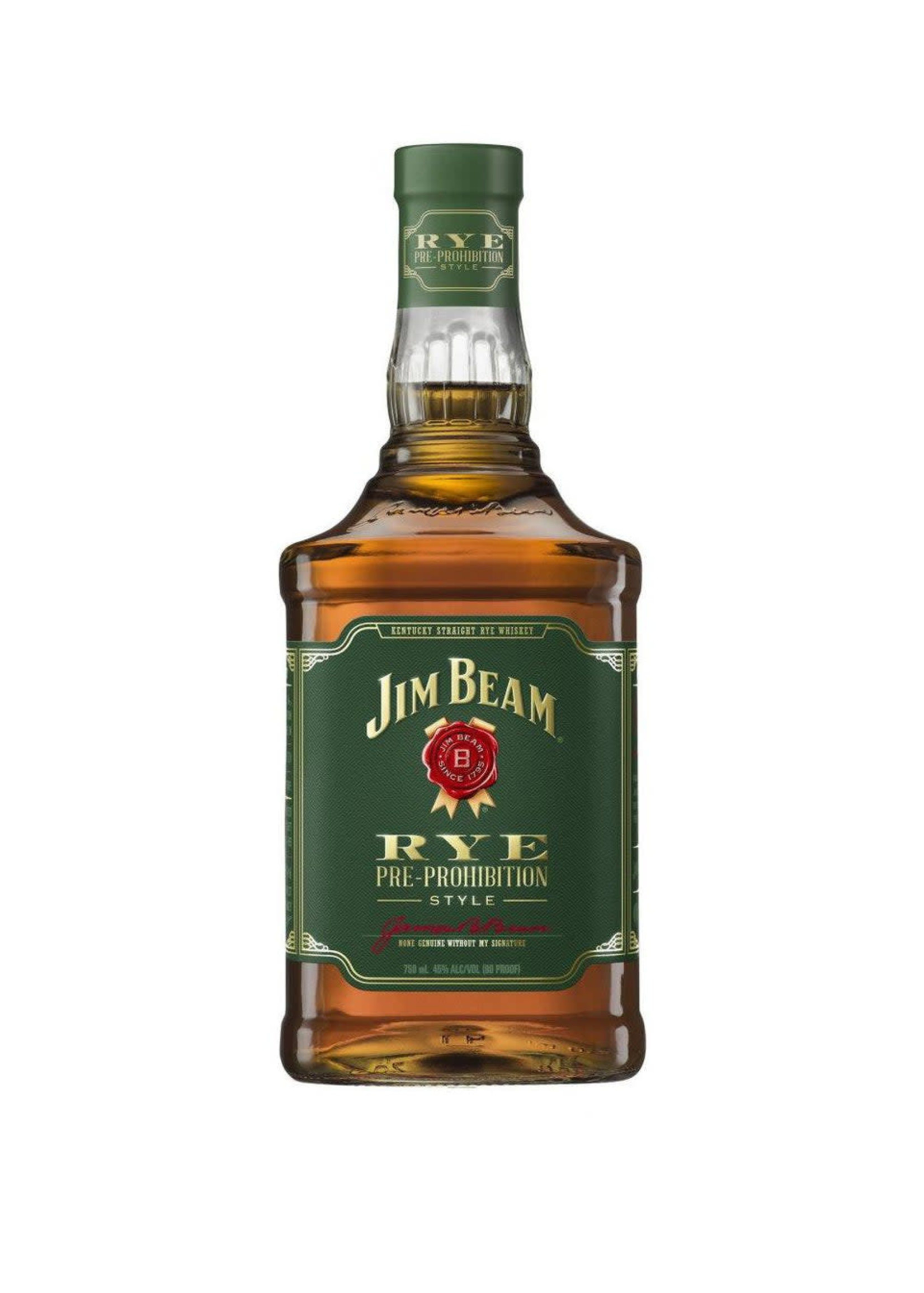 Jim Beam Jim Beam Straight Rye Whiskey Pre Prohibition Style Rye 90Proof 1.75 Ltr