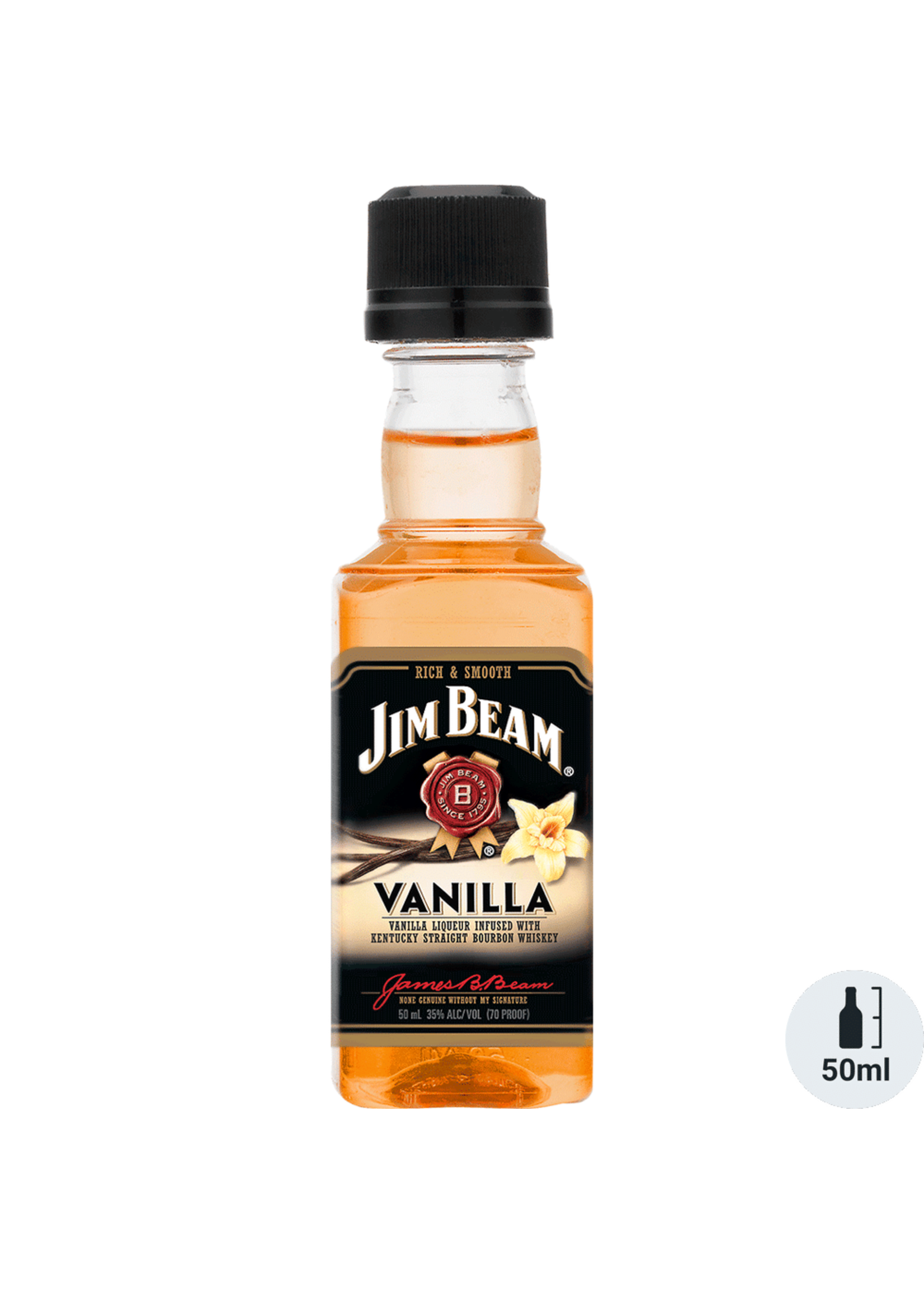 Jim Beam Jim Beam Vanilla Flavored Whiskey 65Proof Pet 50ml