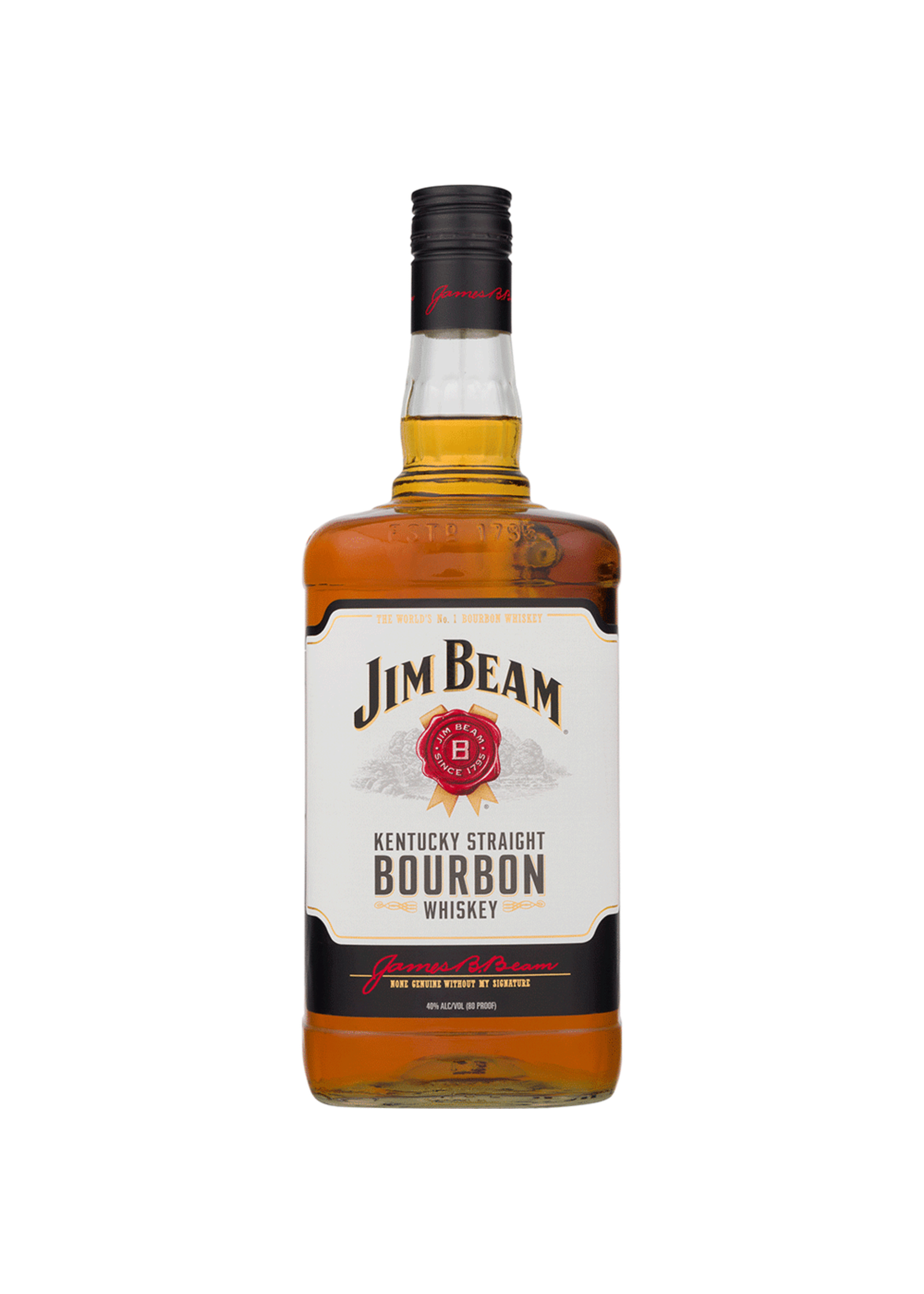 Jim Beam Jim Beam Straight Bourbon White Label 80Proof 1.75 Ltr