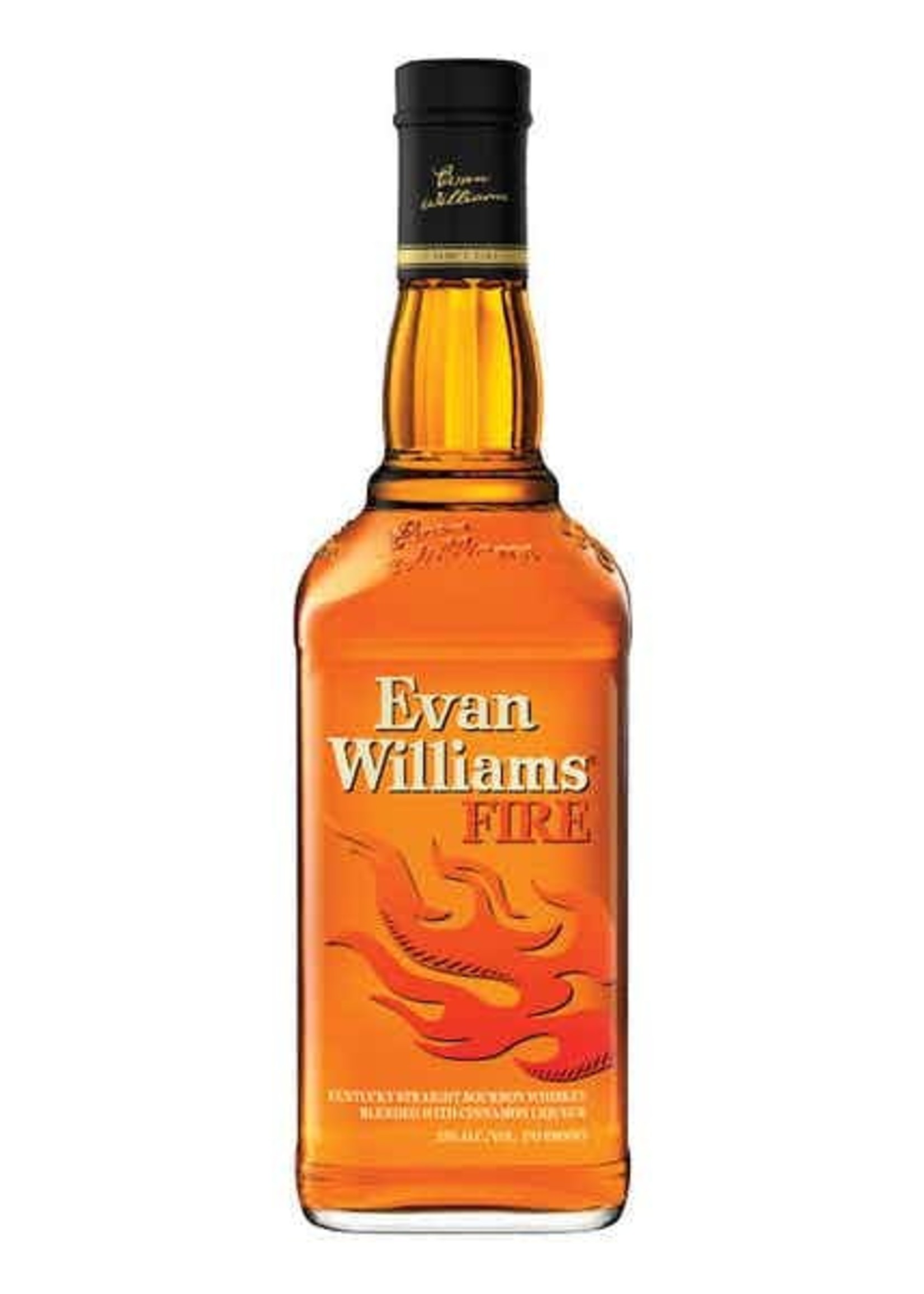 Evan Williams Bourbon Evan Williams Cinnamon Whiskey Liqueur Fire 65Proof 750ml