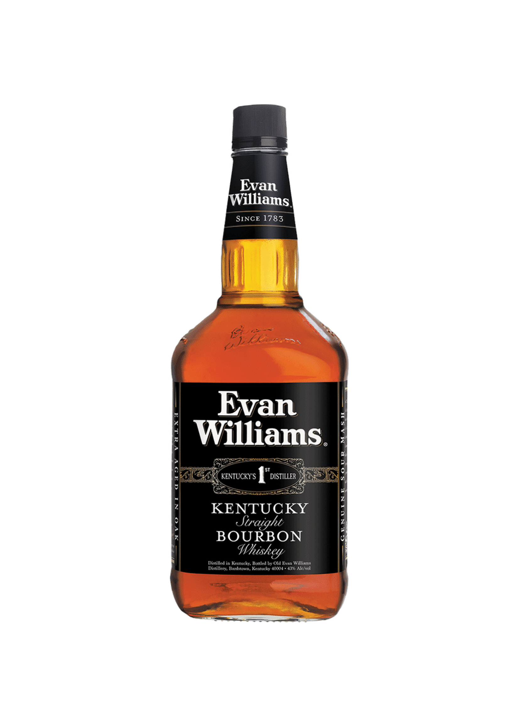 Evan Williams Bourbon Evan Williams Straight Bourbon Black Label 86Proof 1.75 Ltr