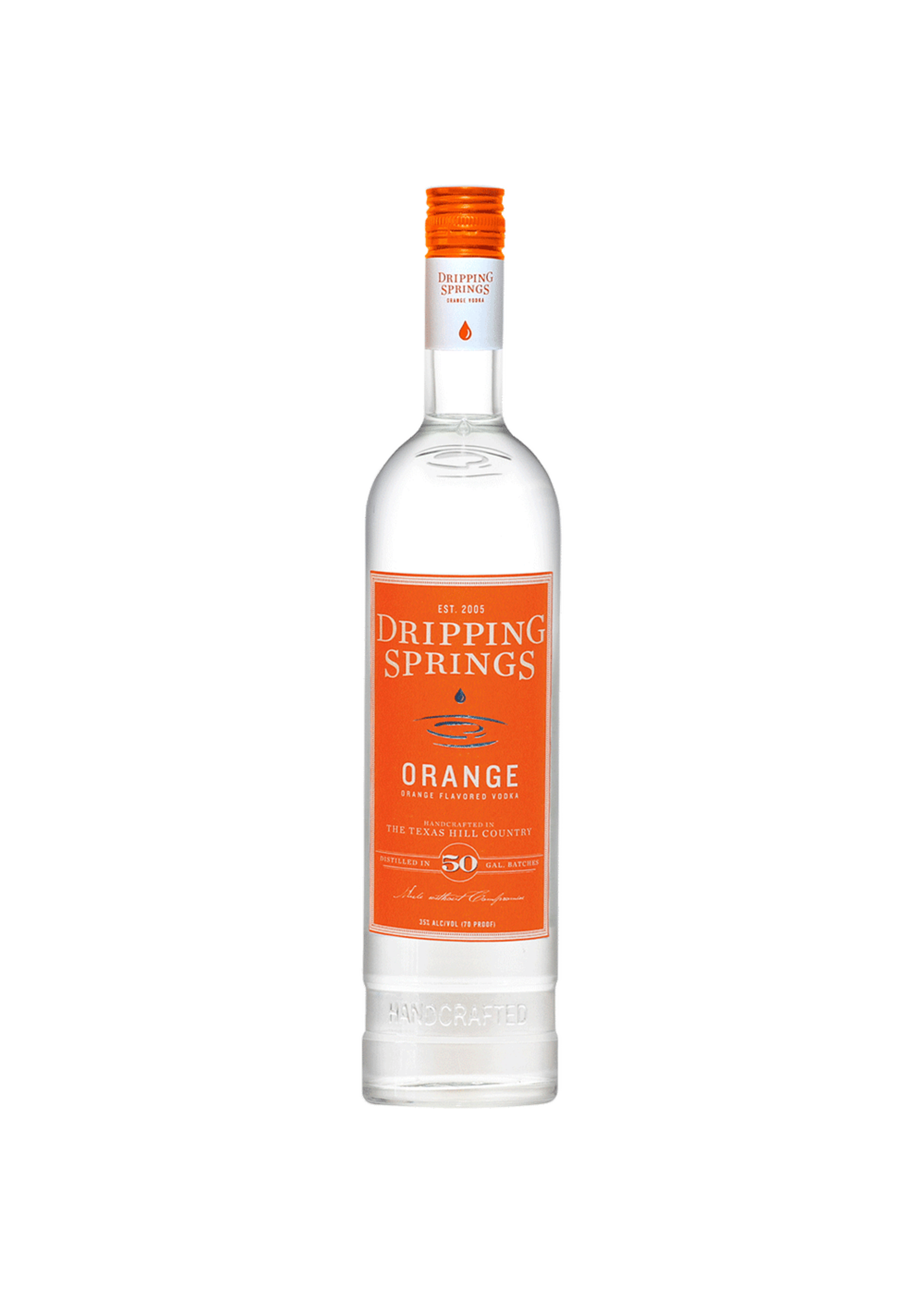 Dripping Spring Texas Dist. Dripping Springs Texas Orange Vodka 750ml
