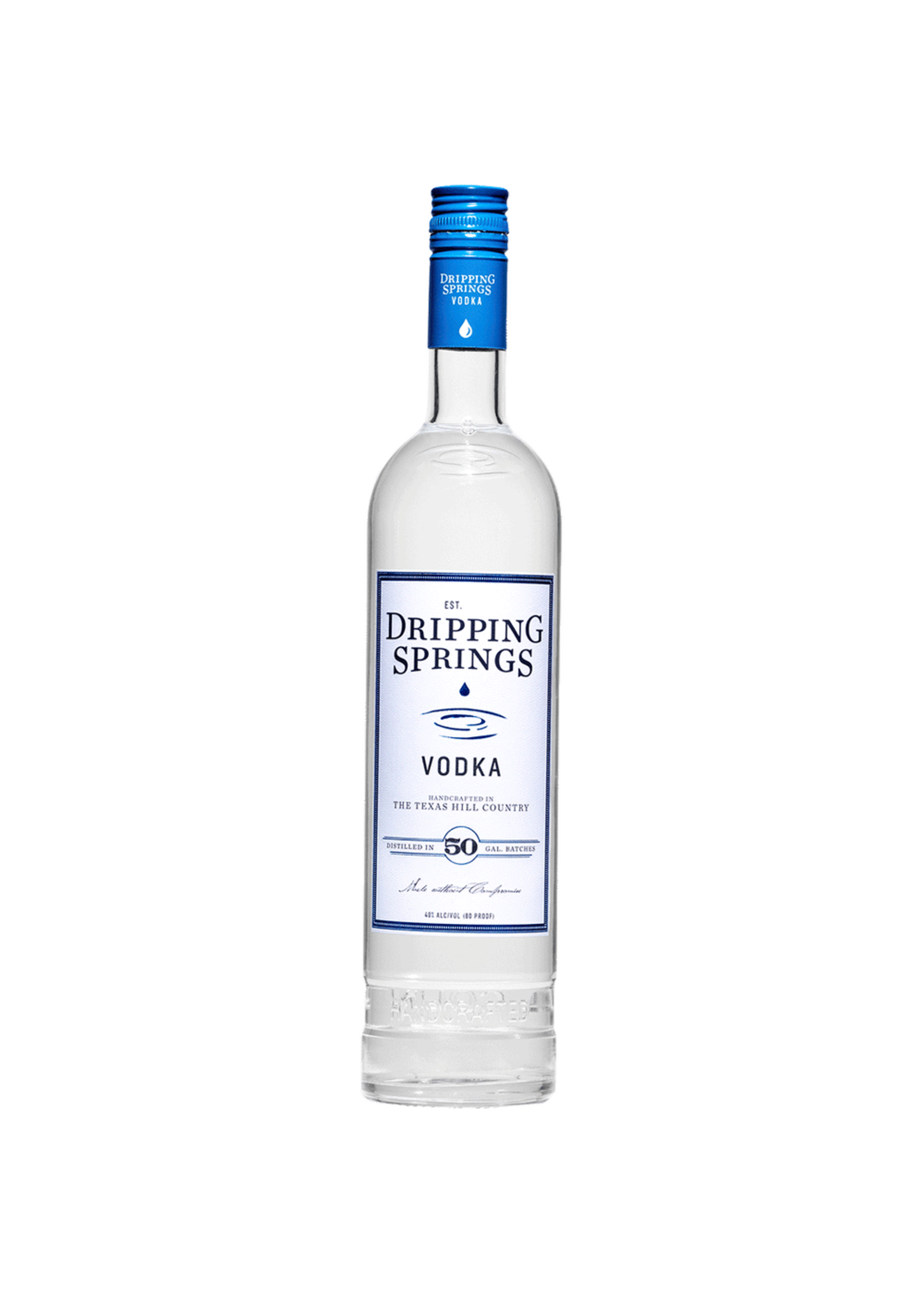 Dripping Spring Texas Dist. Dripping Springs Texas Vodka 80Proof 1 Ltr