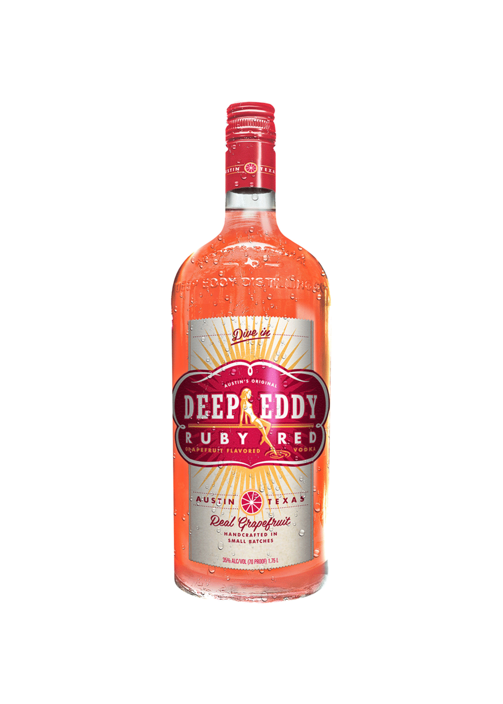 Deep Eddy Vodka Deep Eddy Texas Ruby Red Grapefruit Flavored Vodka 70Proof 1.75 Ltr