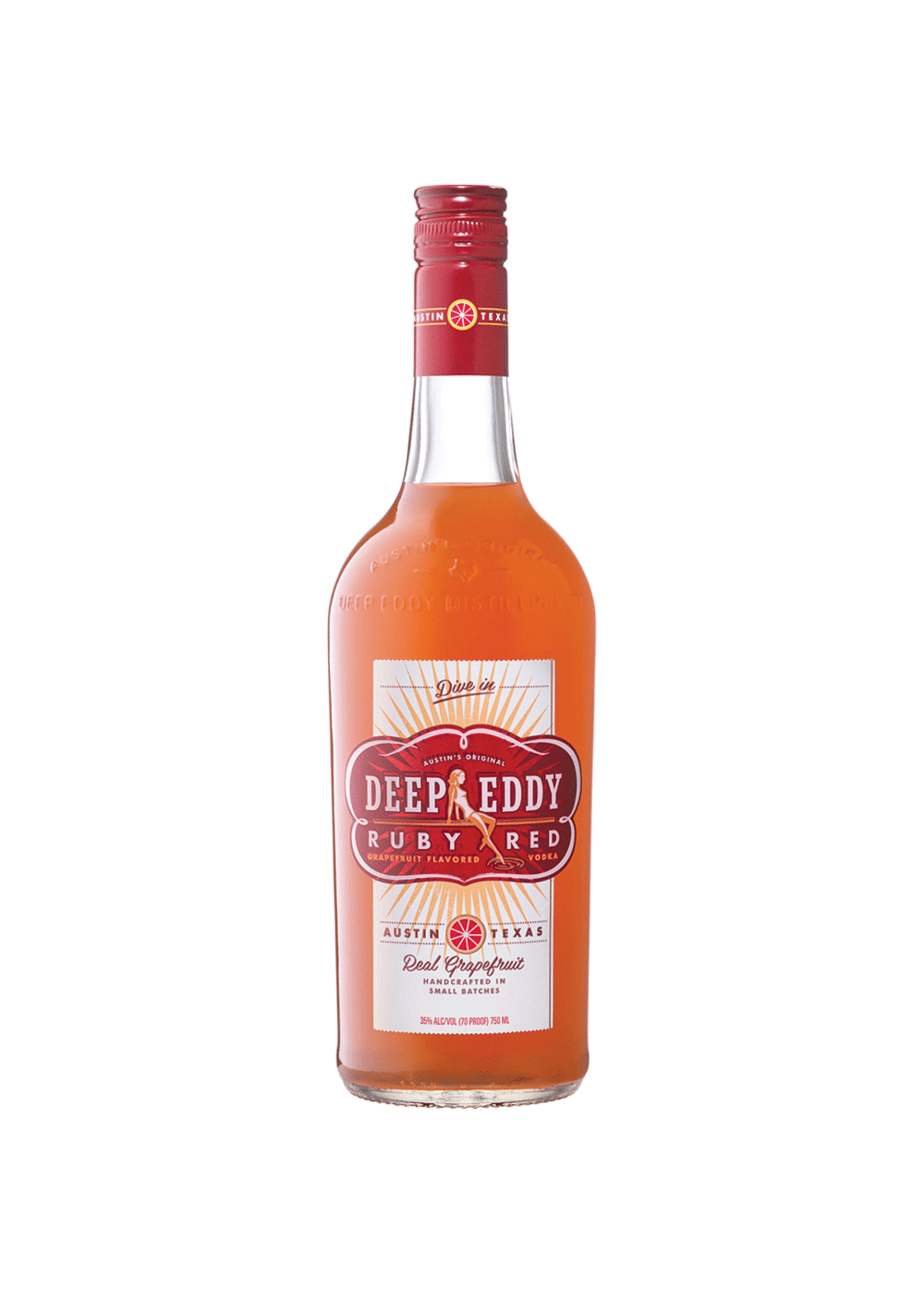 Deep Eddy Vodka Deep Eddy Texas Ruby Red Grapefruit Flavored Vodka 70Proof 750ml