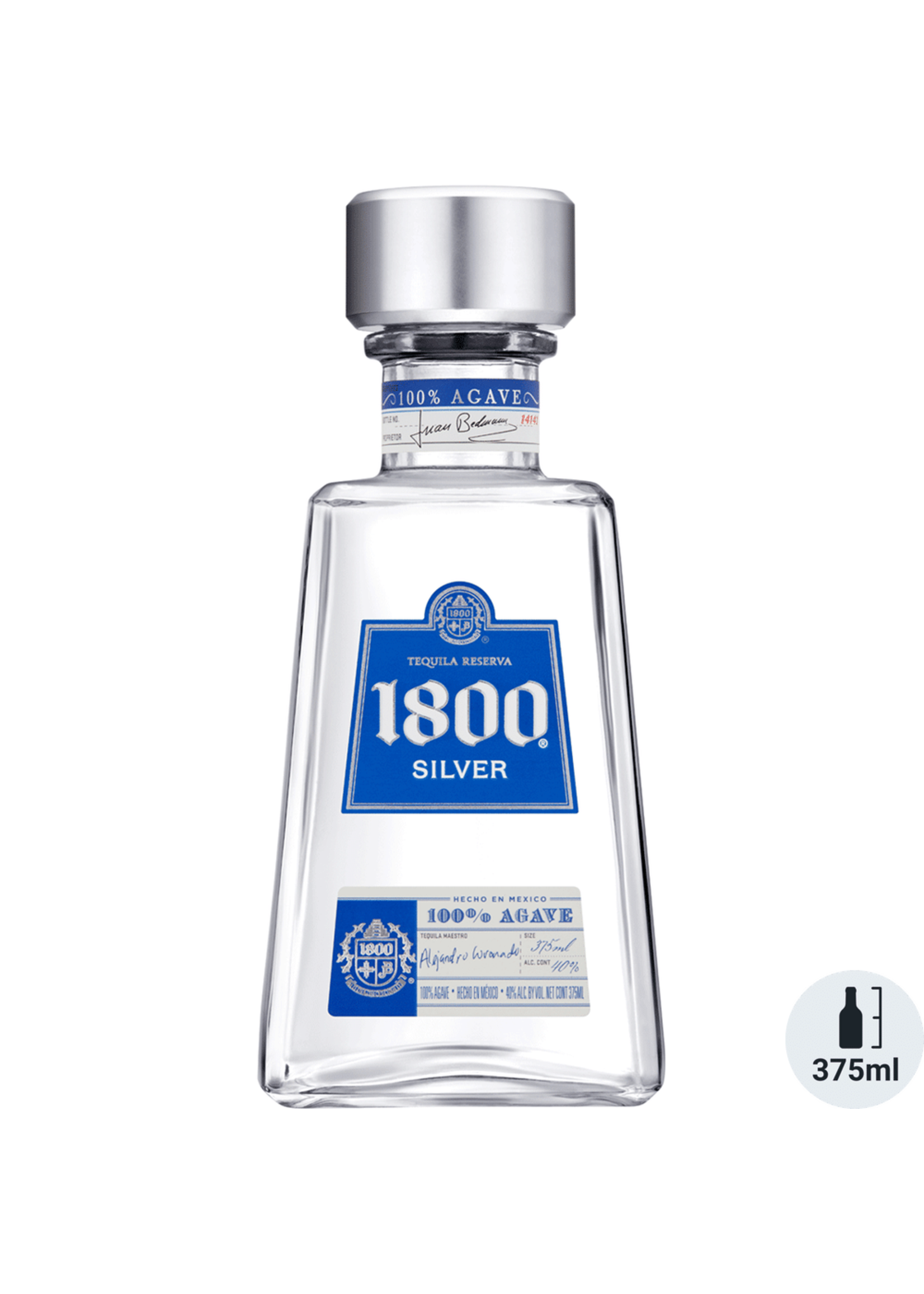 1800 Tequila 1800 Silver Tequila 80Proof 375ml