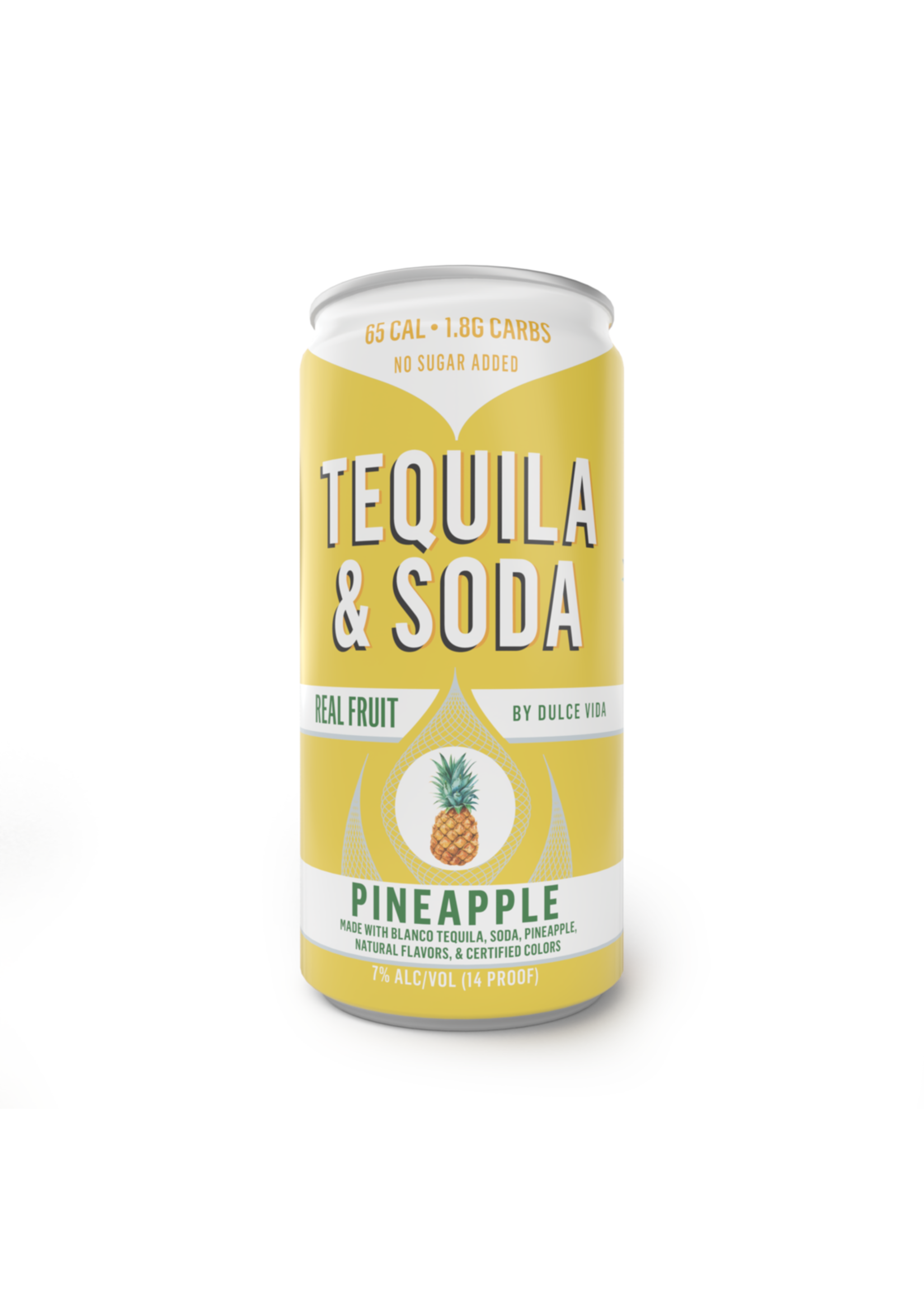 Dulce Vida Dulce Vida Tequila Soda Pineapple 4pk 200ml Cans
