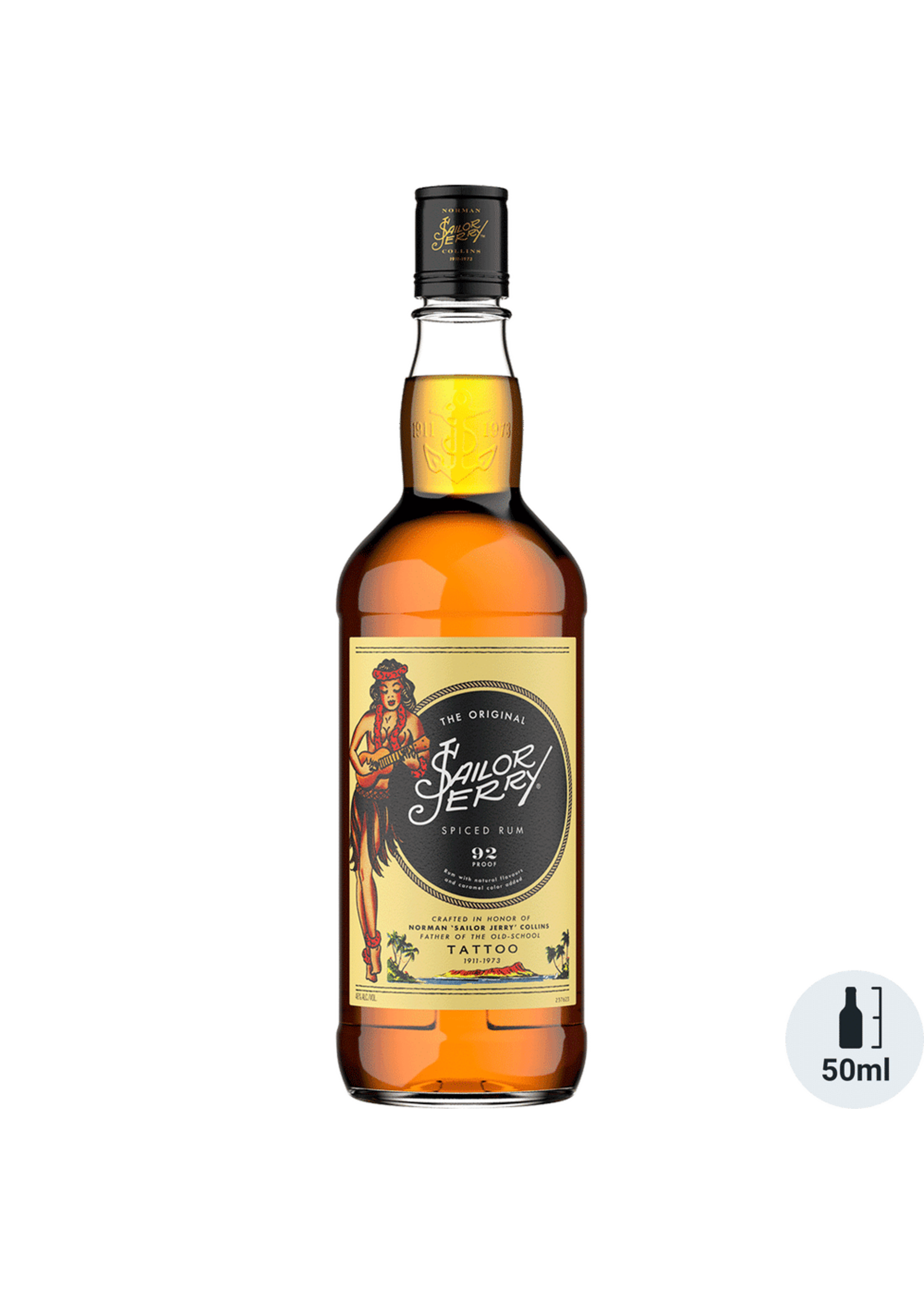 Sailor Jerry Rum Sailor Jerry Spiced Rum 92Proof Pet 50ml