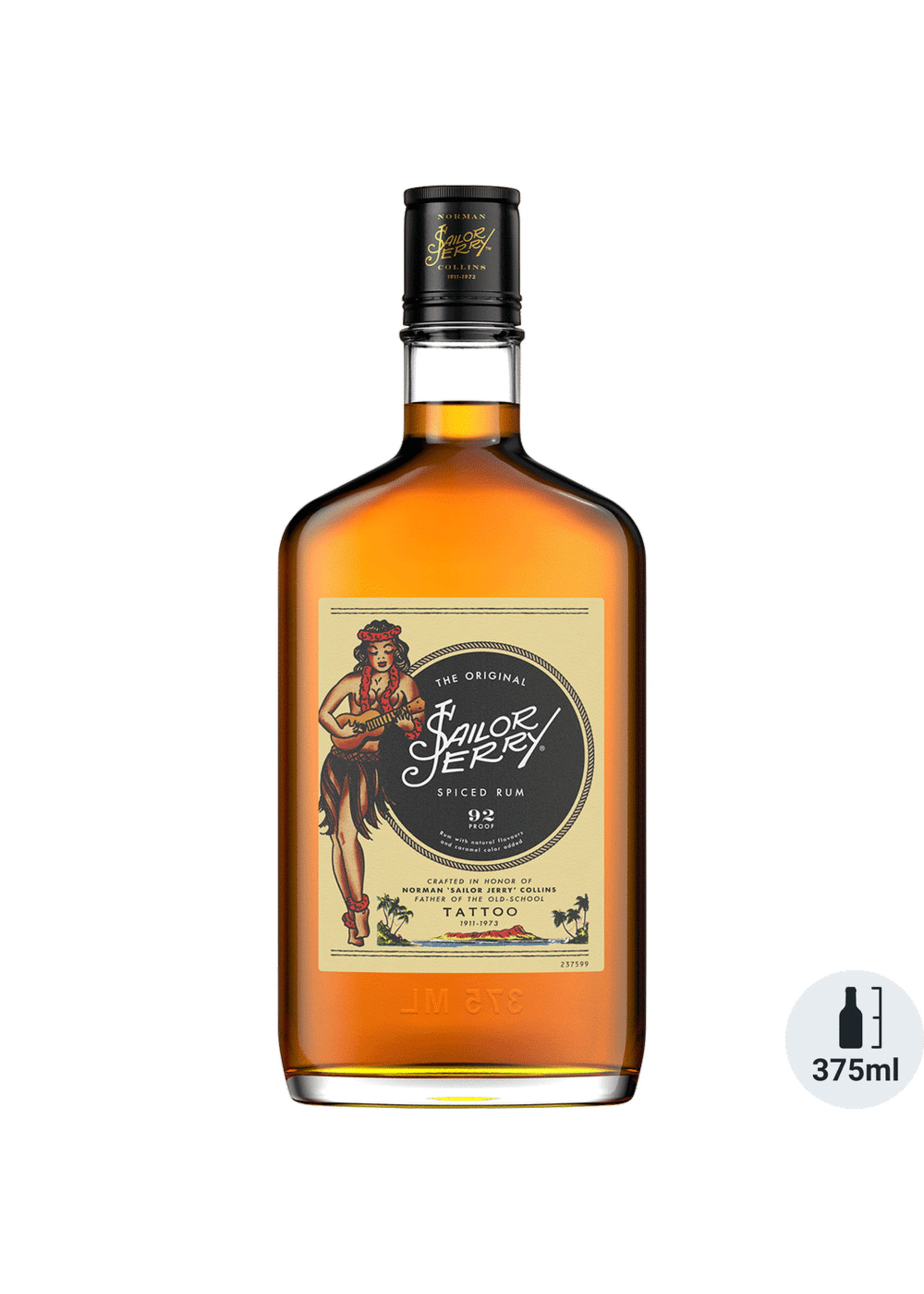 Sailor Jerry Rum Sailor Jerry Spiced Rum 92Proof 375ml
