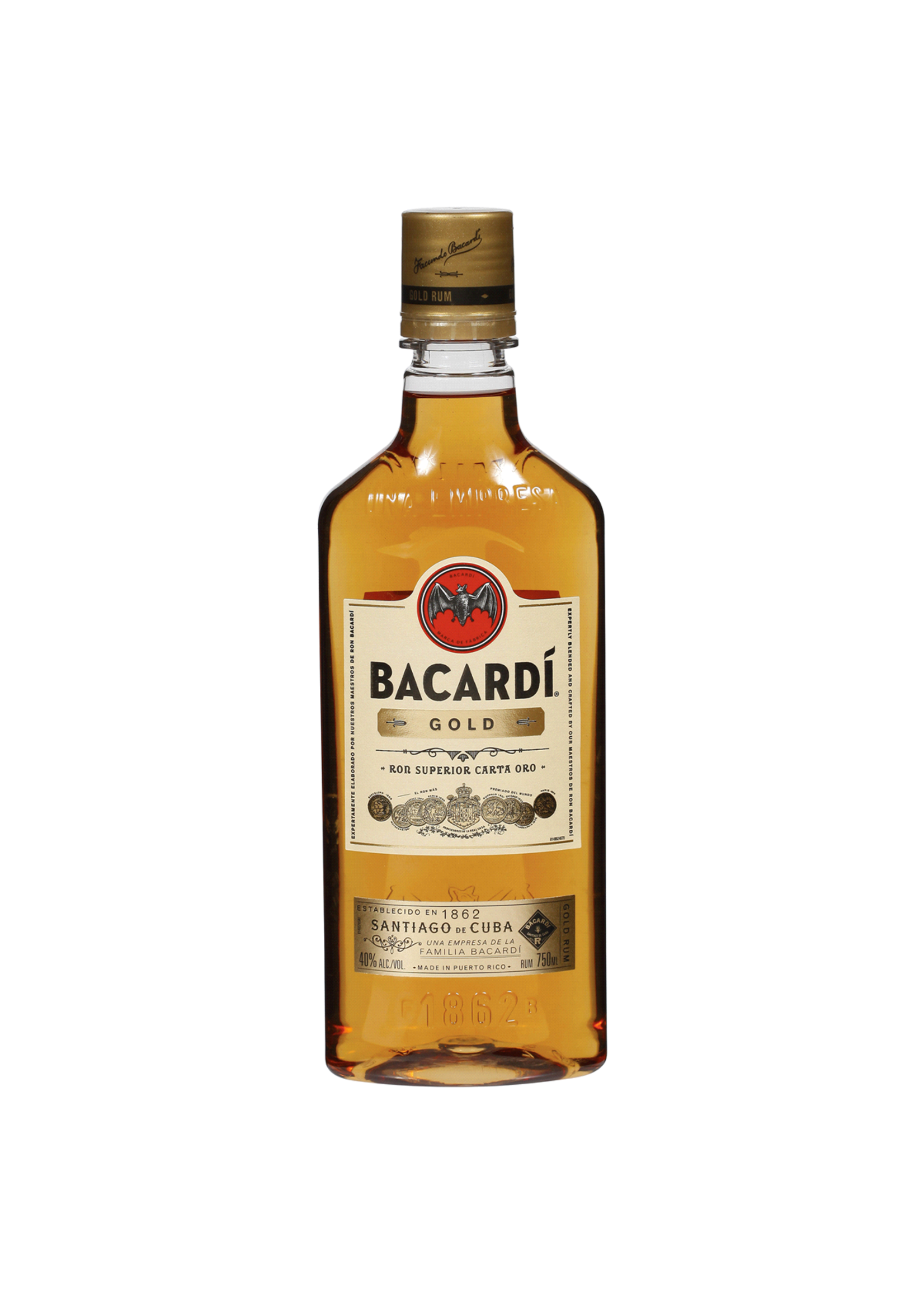 Bacardi Bacardi Gold Rum Pet 80Proof 750ml