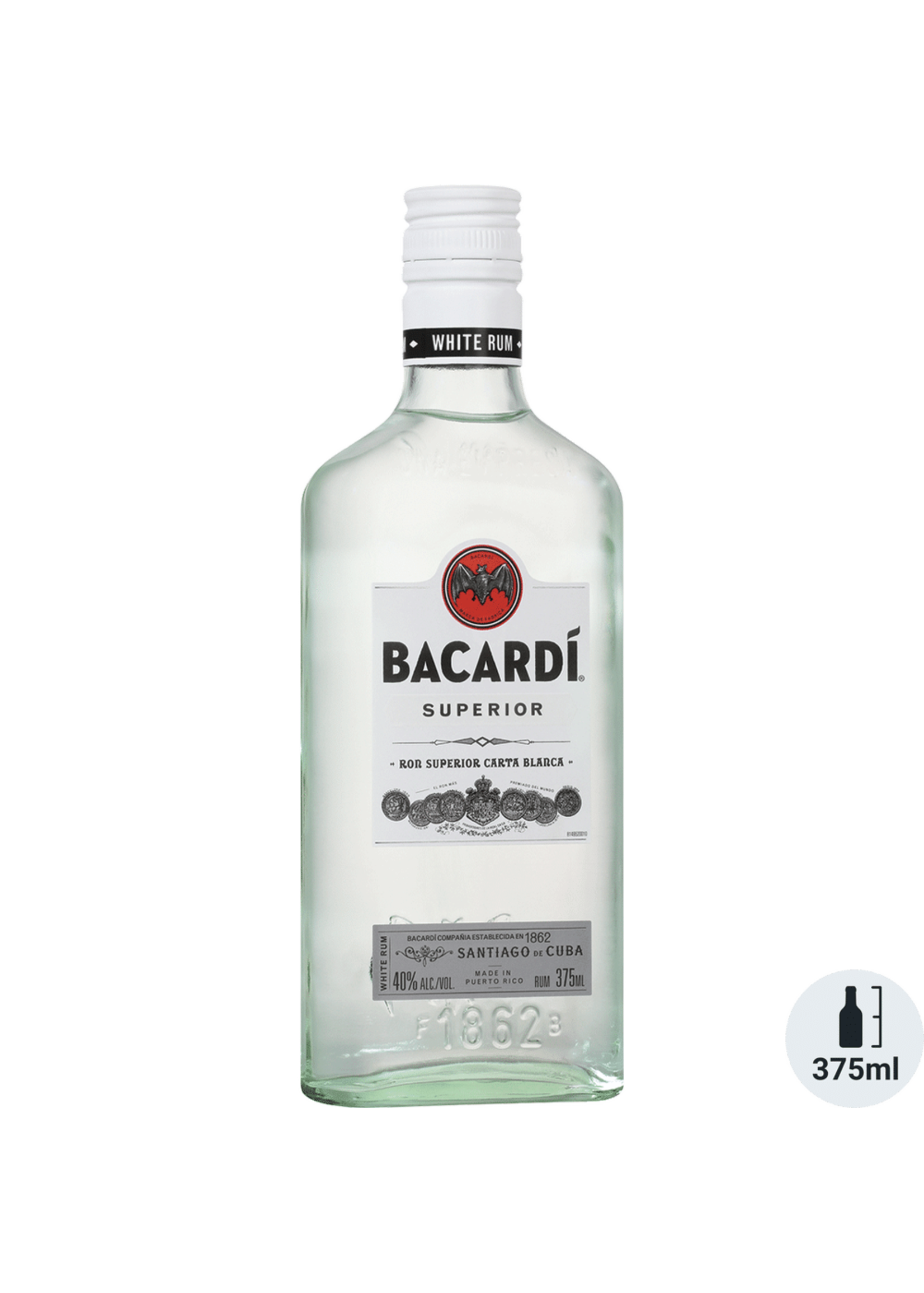 Bacardi Bacardi Superior Rum 80Proof 375ml