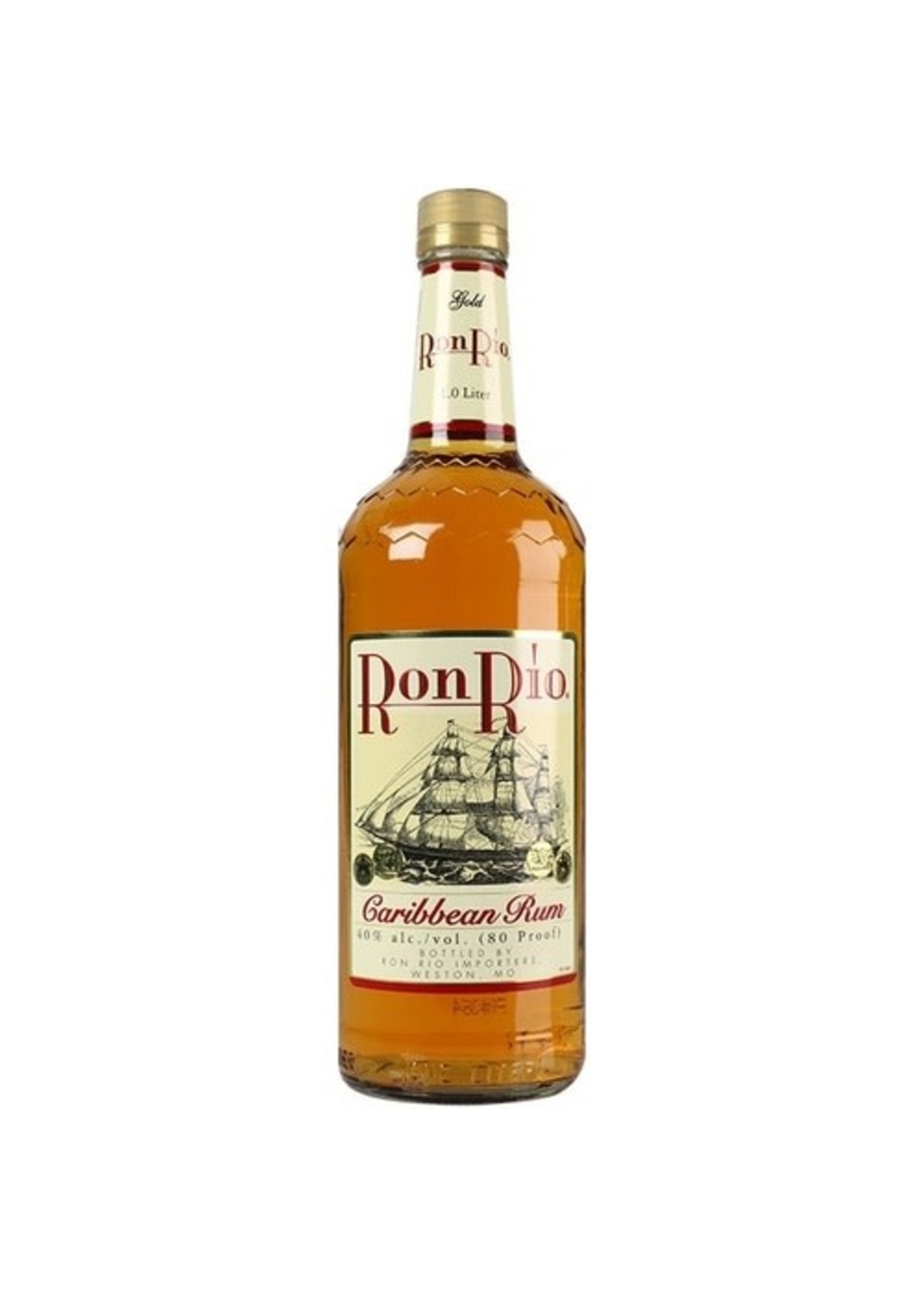 Ron Rio Gold Rum 80Proof 1 Ltr