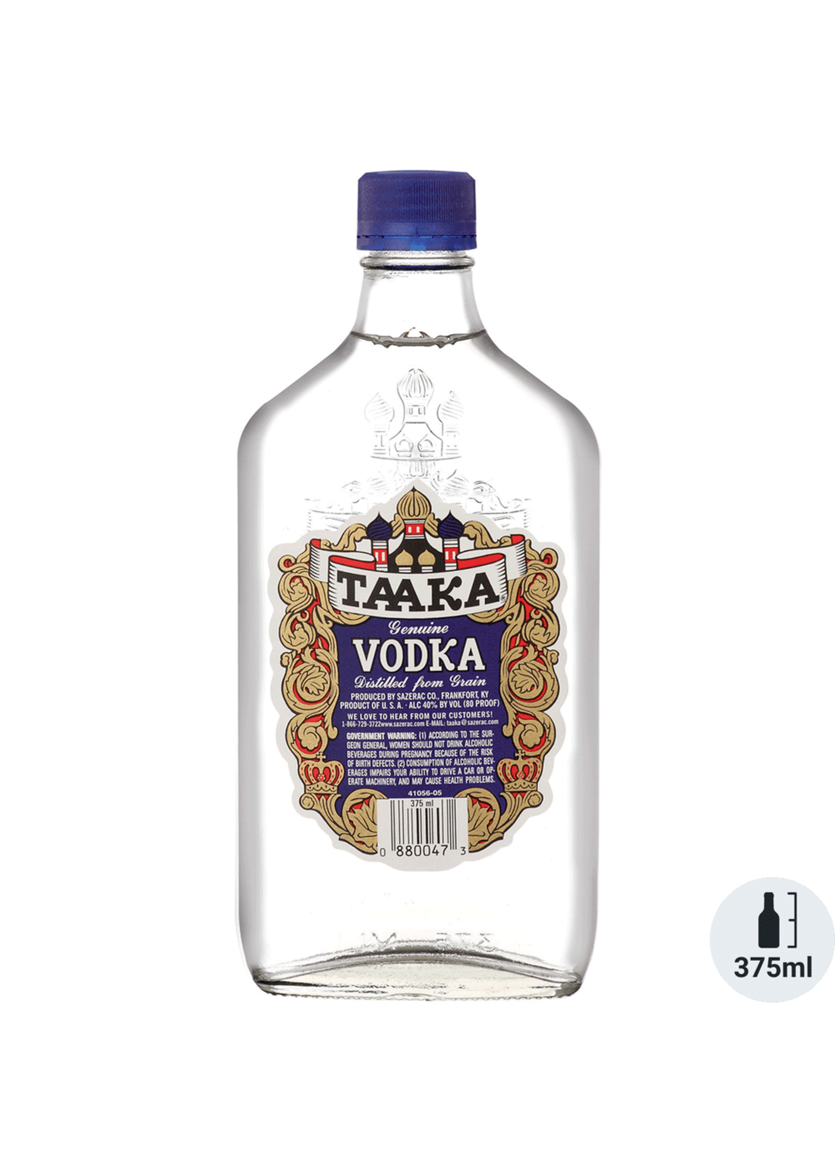 Taaka Vodka 80Proof Pet 375ml