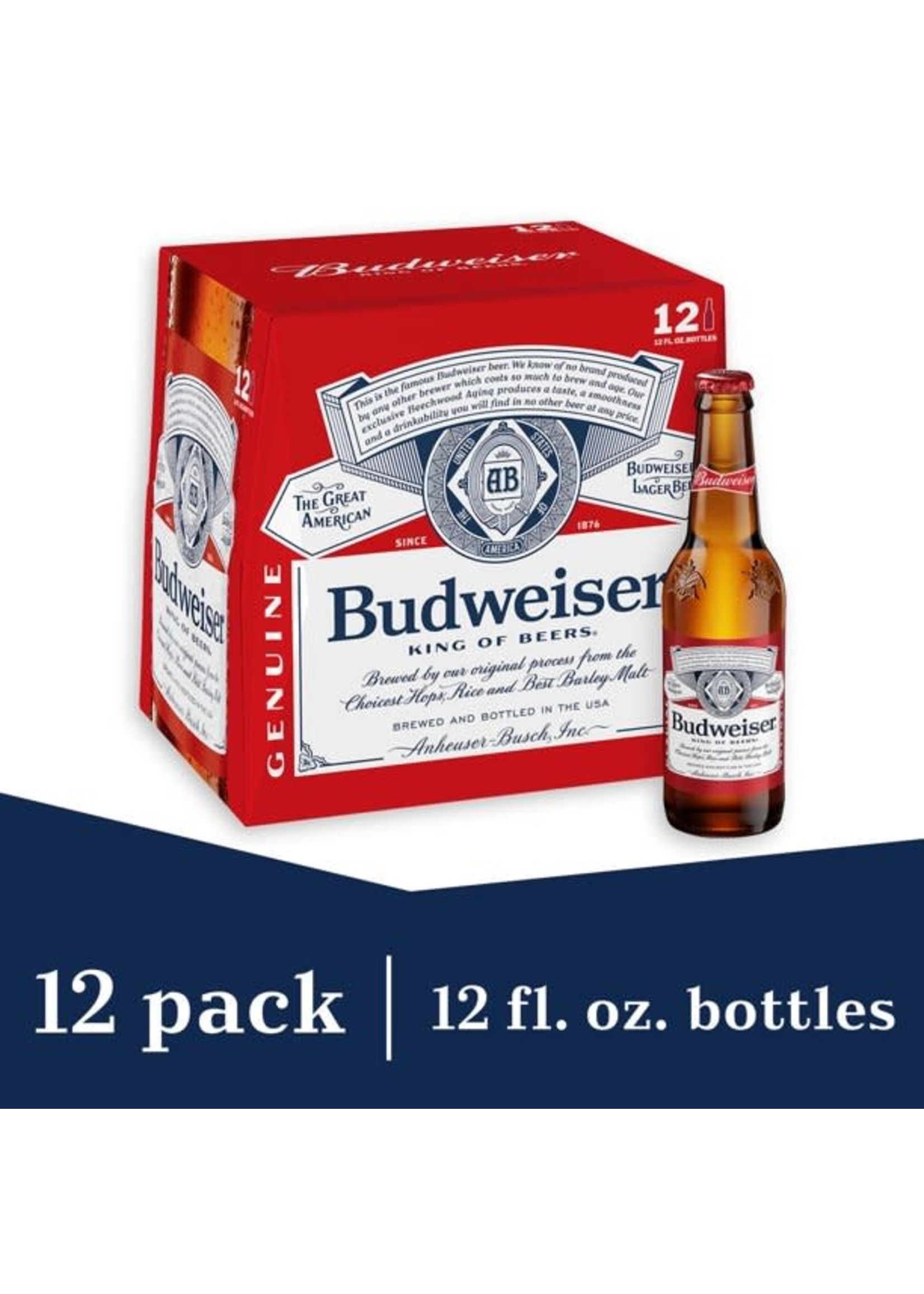 Budweiser 12pk 12oz Bottles