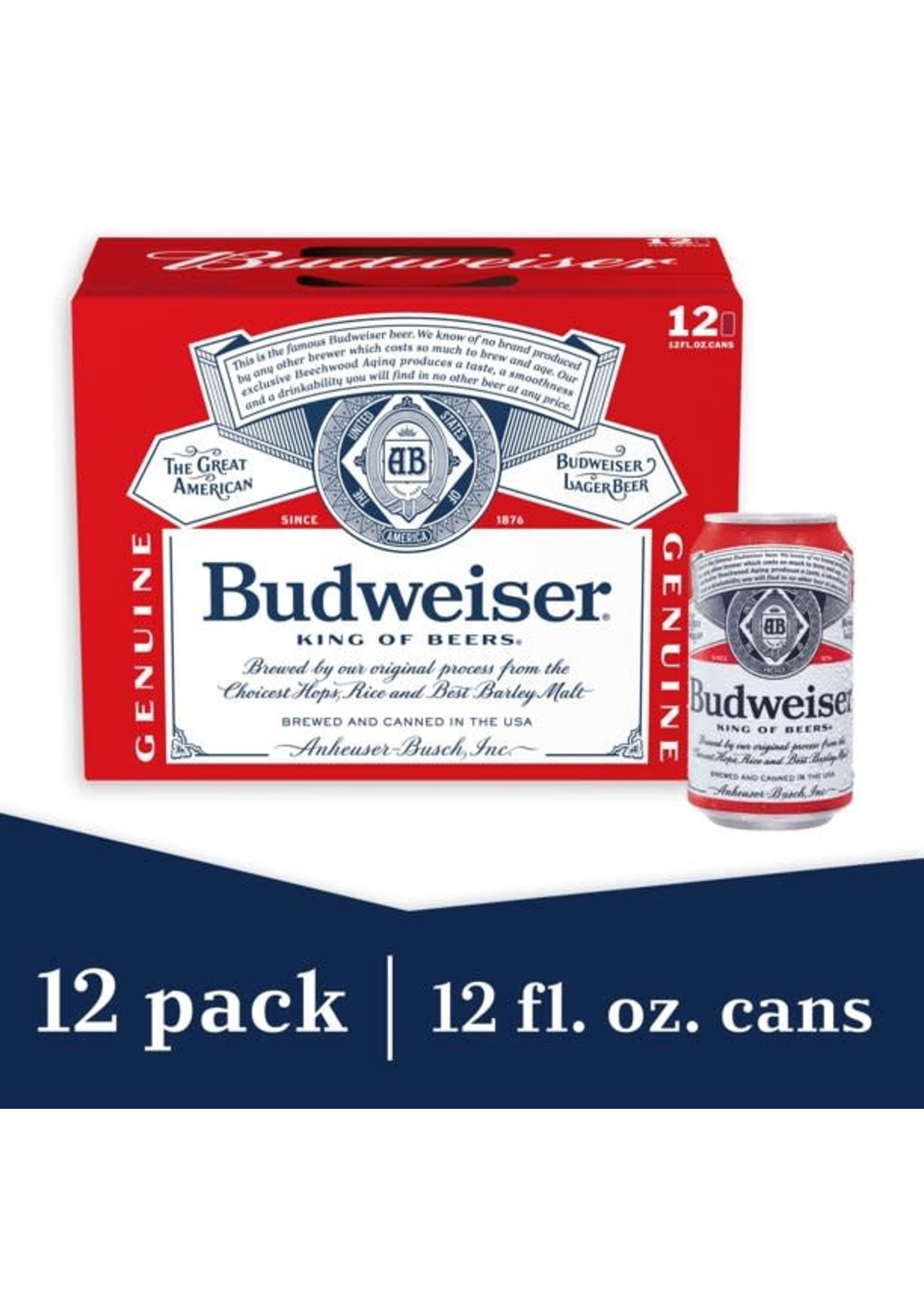 Budweiser 12pk 12oz Cans