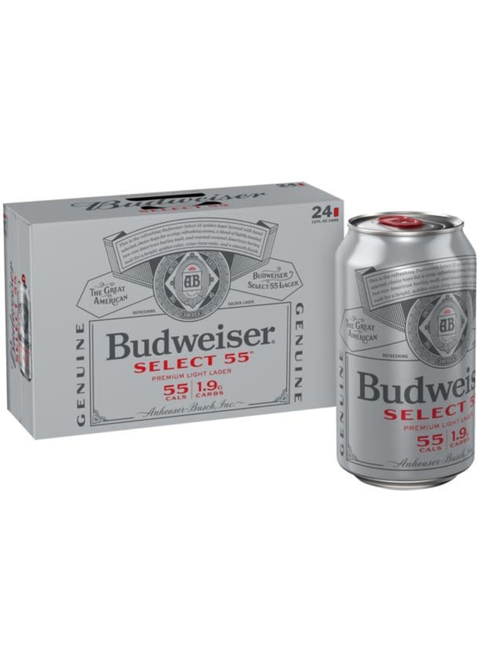 Budweiser Select 55 24pk 12oz Cans