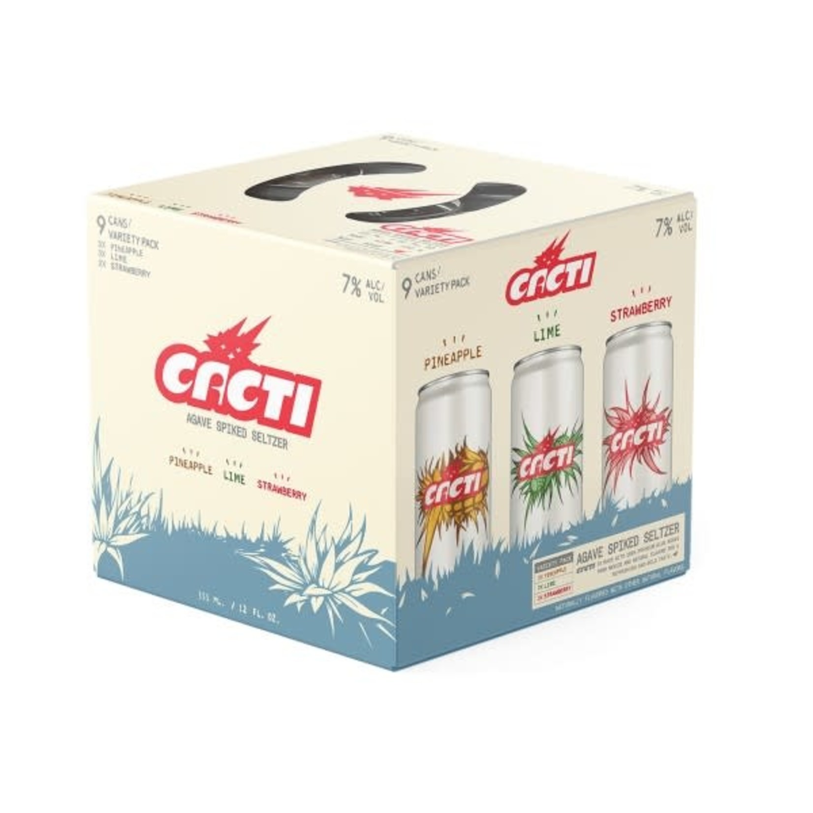 CACTI AGAVE SPIKED SELTZER 9PK 12OZ CAN