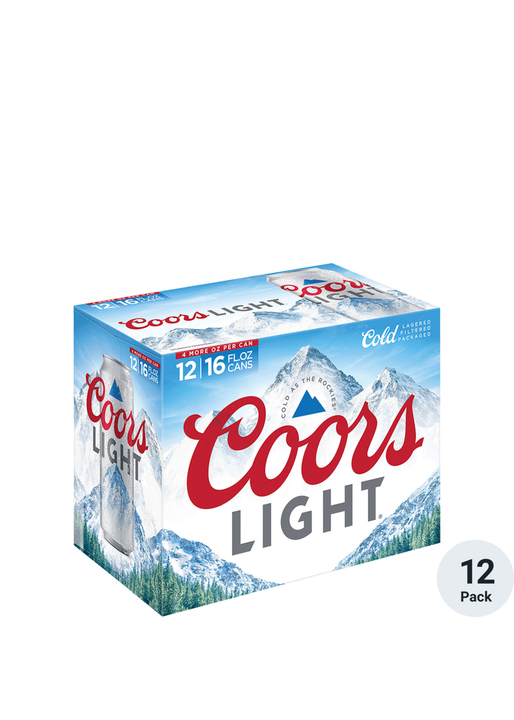 Coors Light 12pk 16oz Cans
