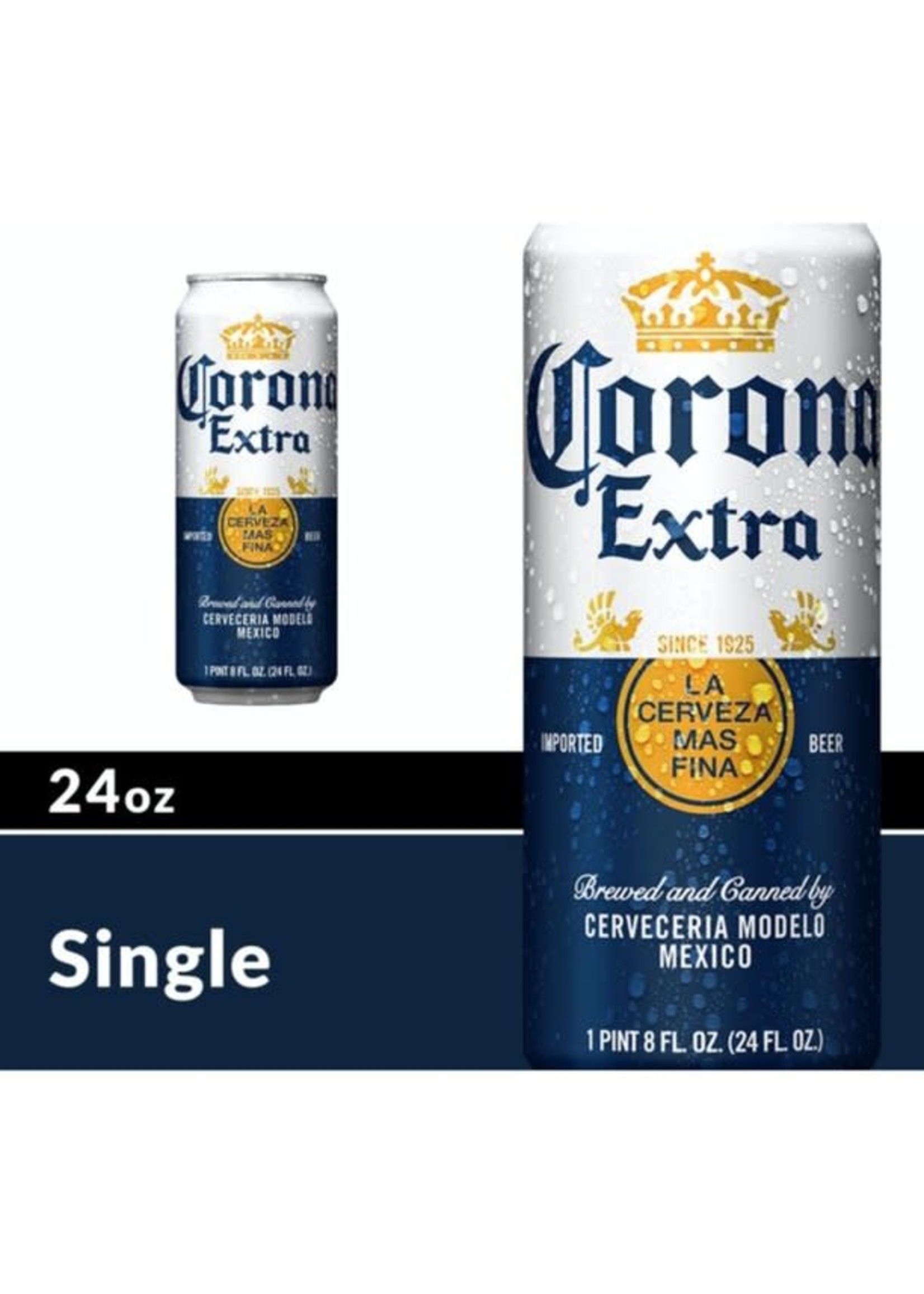 Corona Extra Single Can 24oz